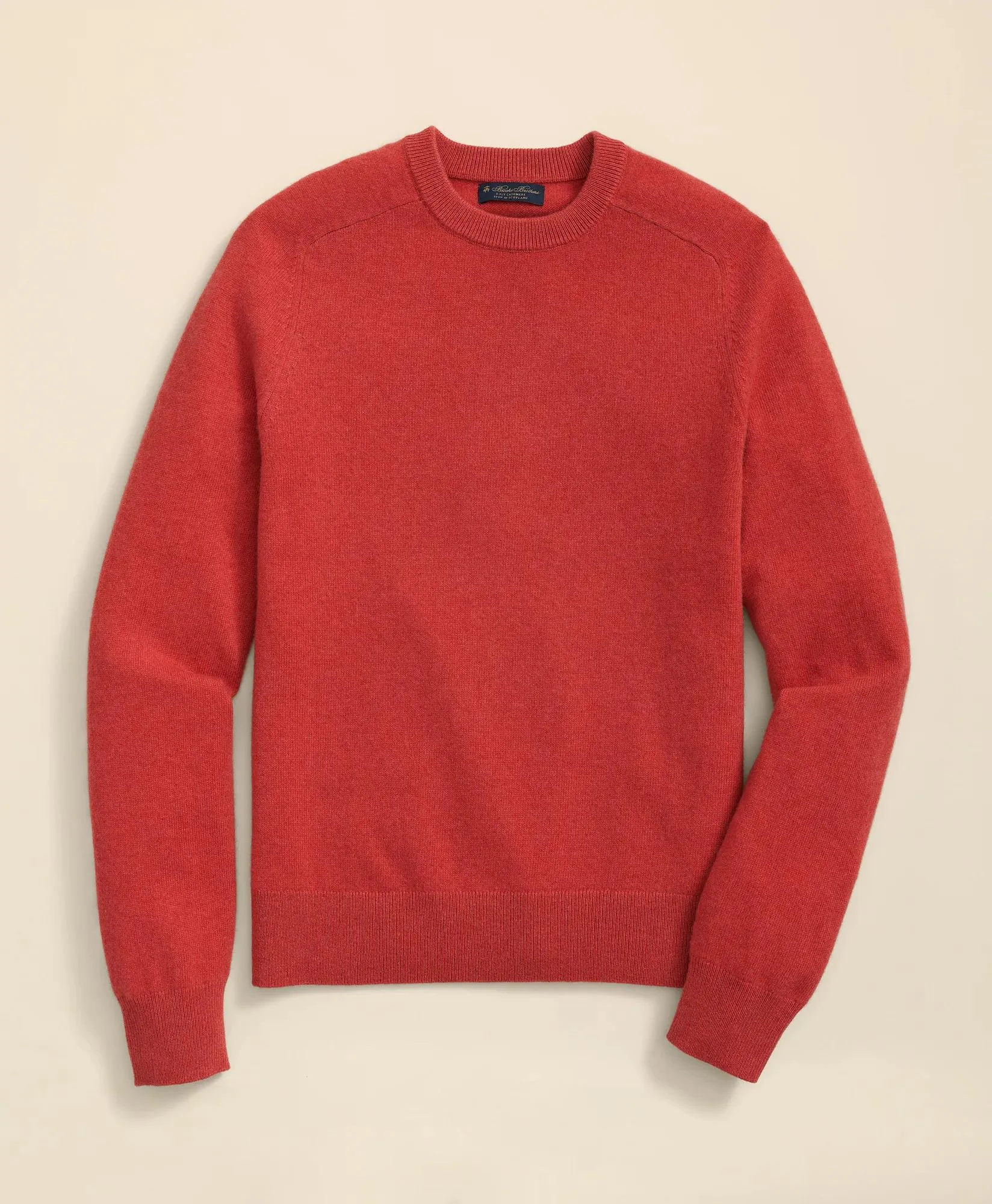 3-Ply Cashmere Crewneck Saddle Shoulder Sweater - 1