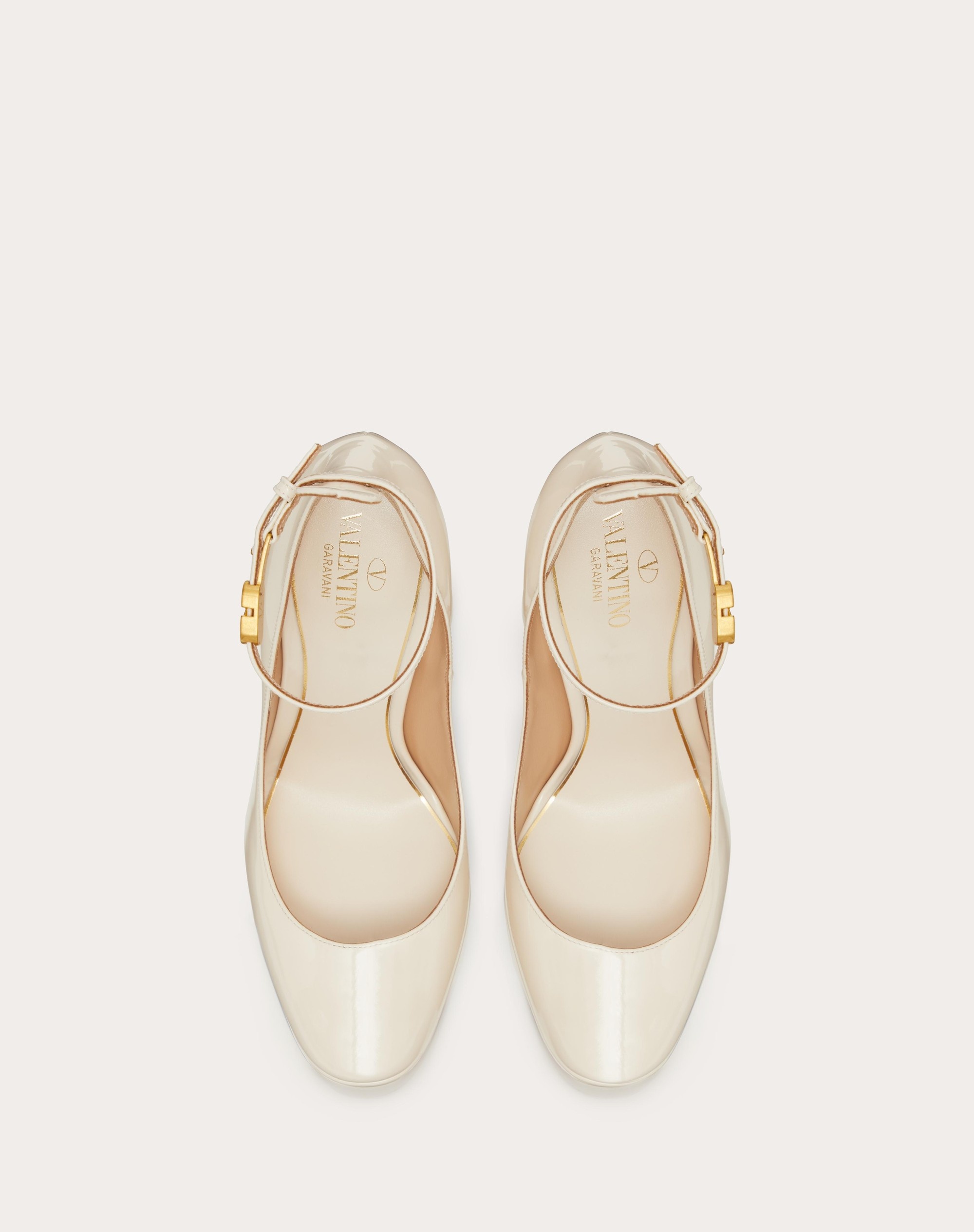 155mm Tan-go Patent Leather Pumps