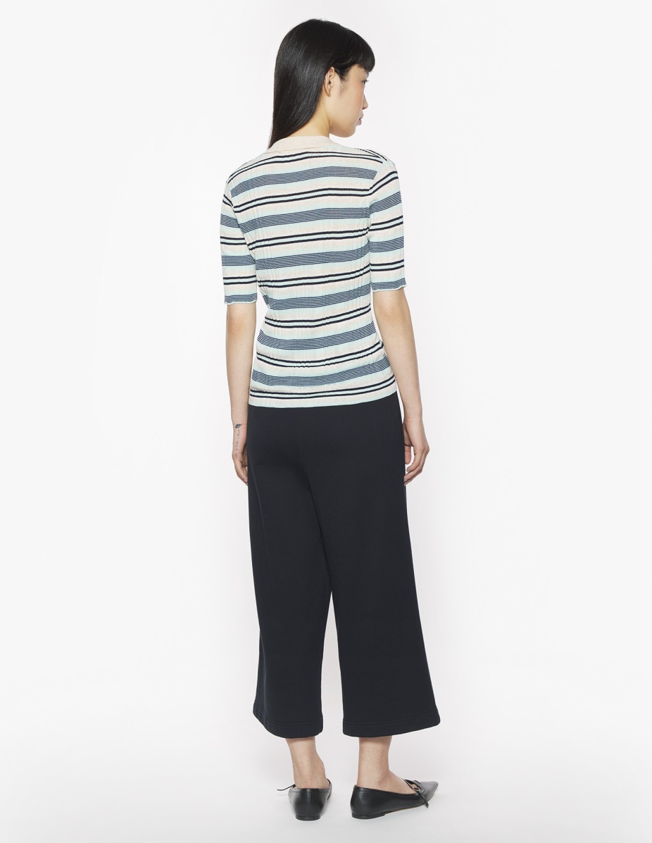 FINE RIB STRIPED POLO - 5