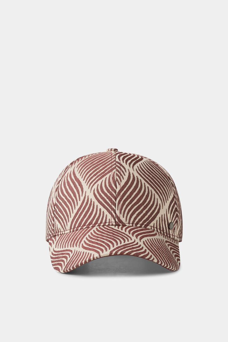 BOGNER Cap Maxi in Wine red/cream outlook