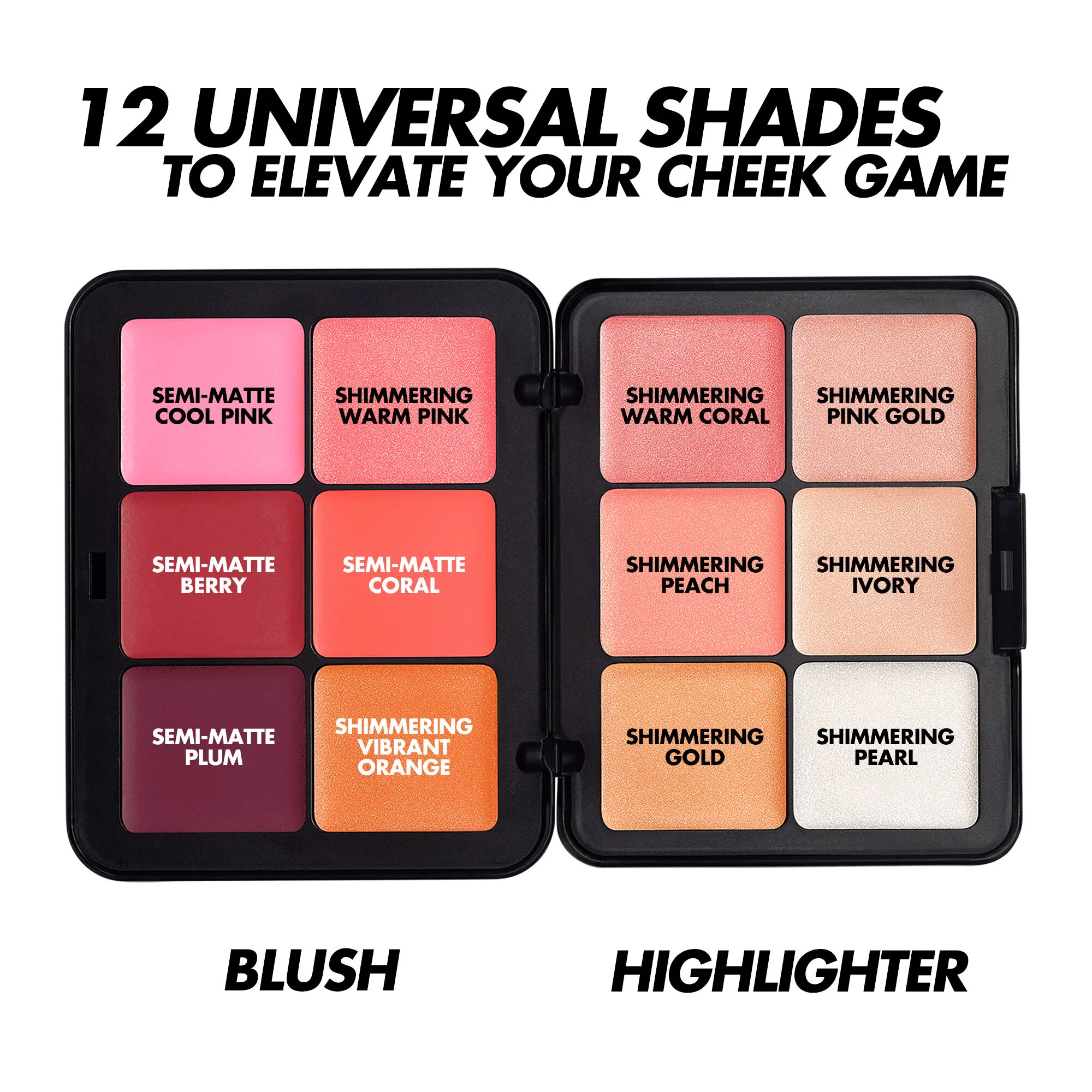HD SKIN BLUSH & GLOW PALETTE - 1