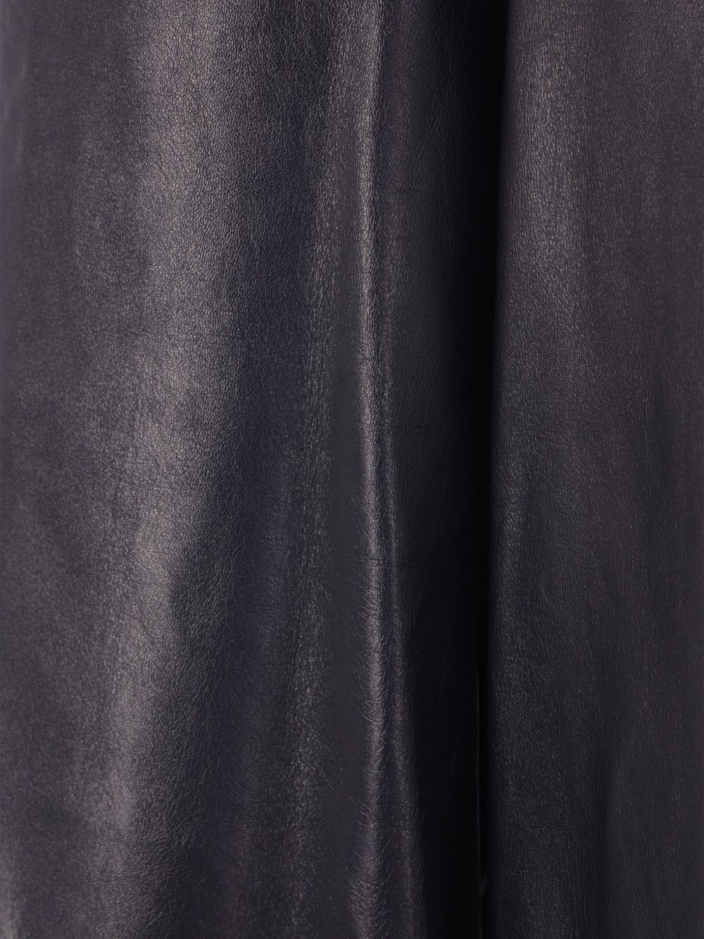leather wide-leg trousers - 4