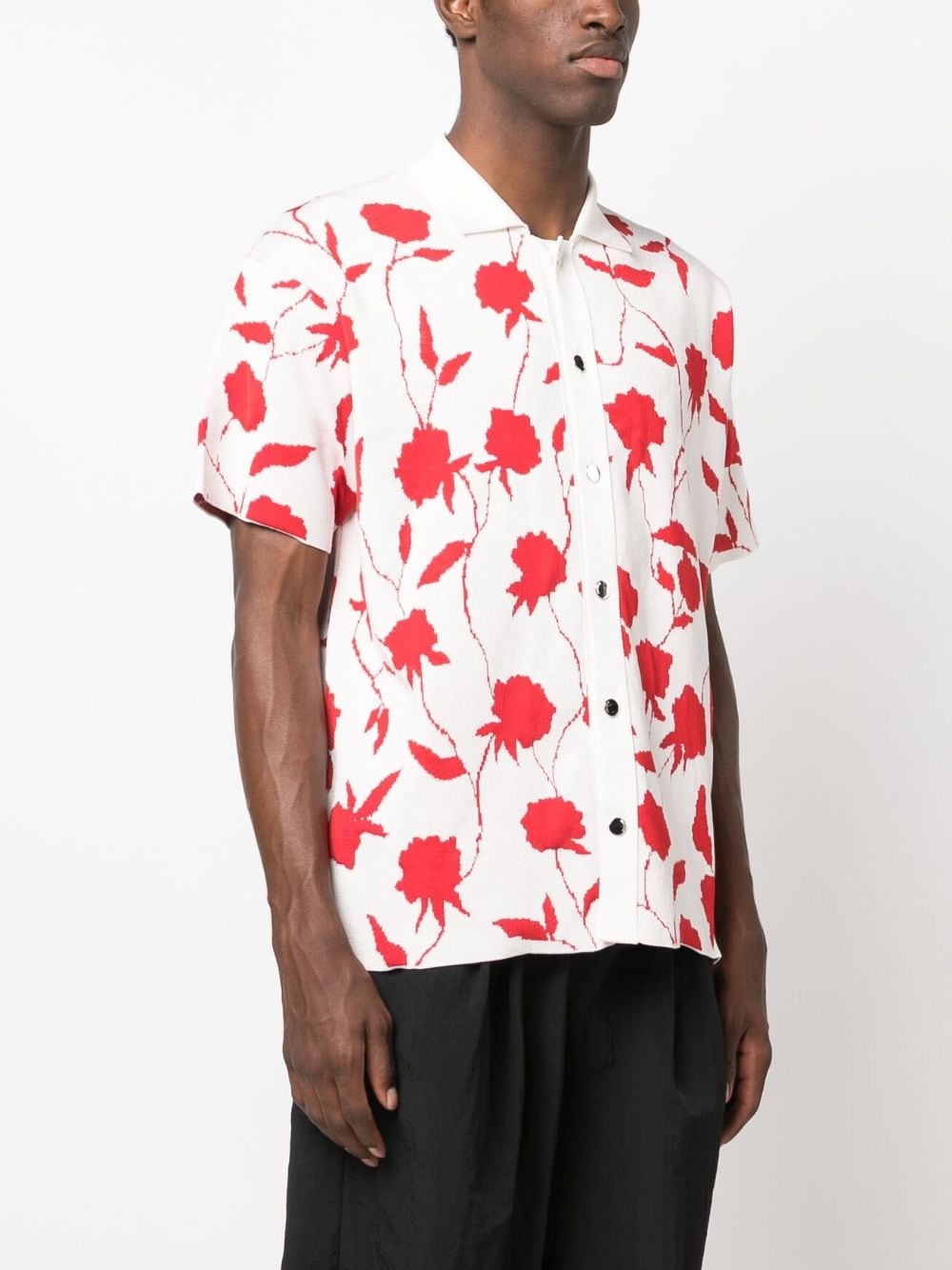 La Chemise Maille rose-jacquard shirt - 3