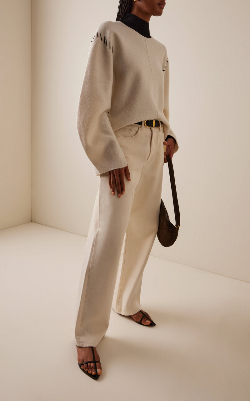 The Garment Oslo Oversized Wool Sweater white outlook