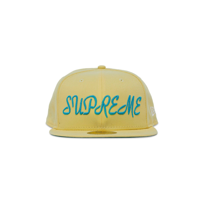 Supreme Script New Era 'Pale Yellow' - 1