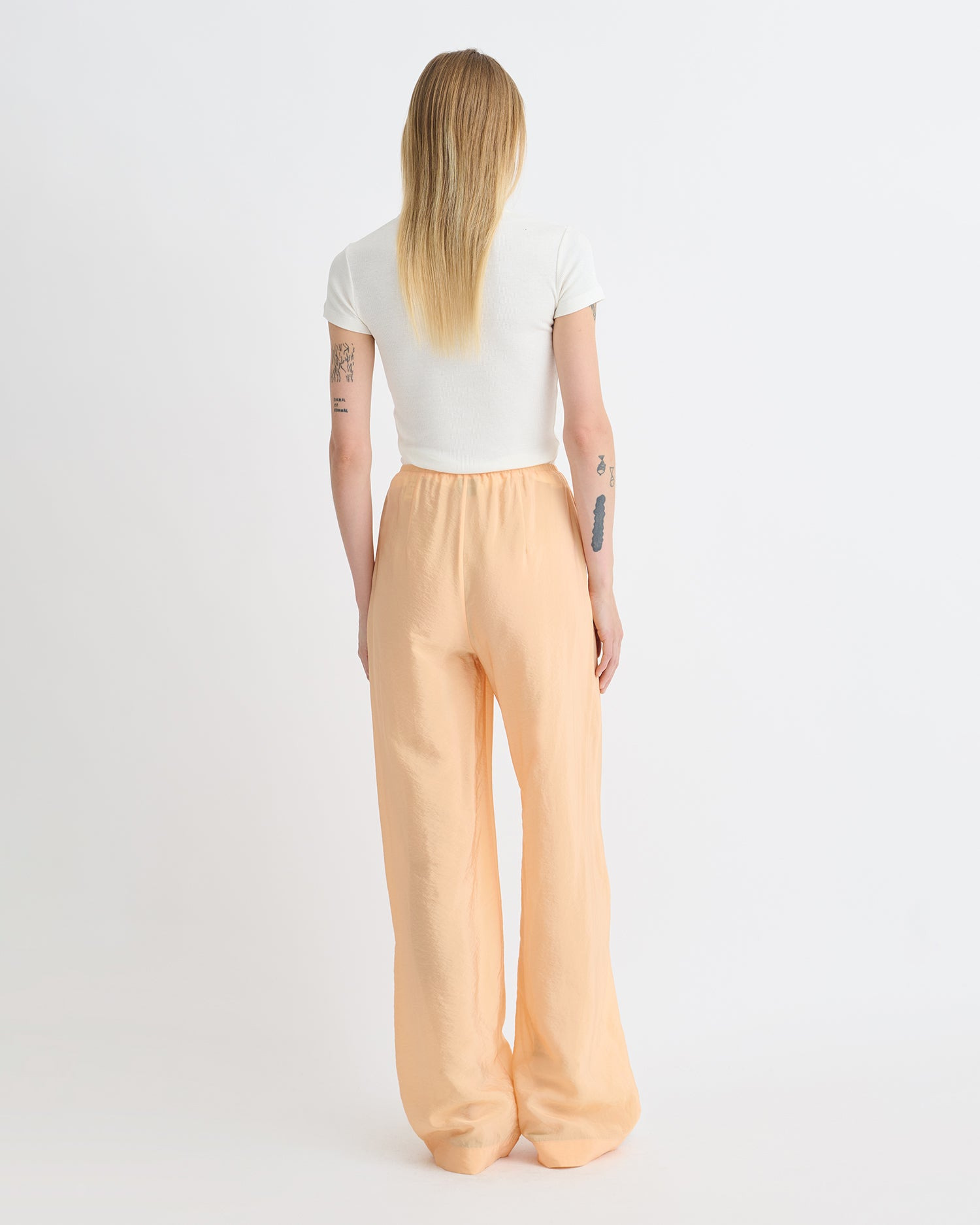 Crepe Organza Pants - 3