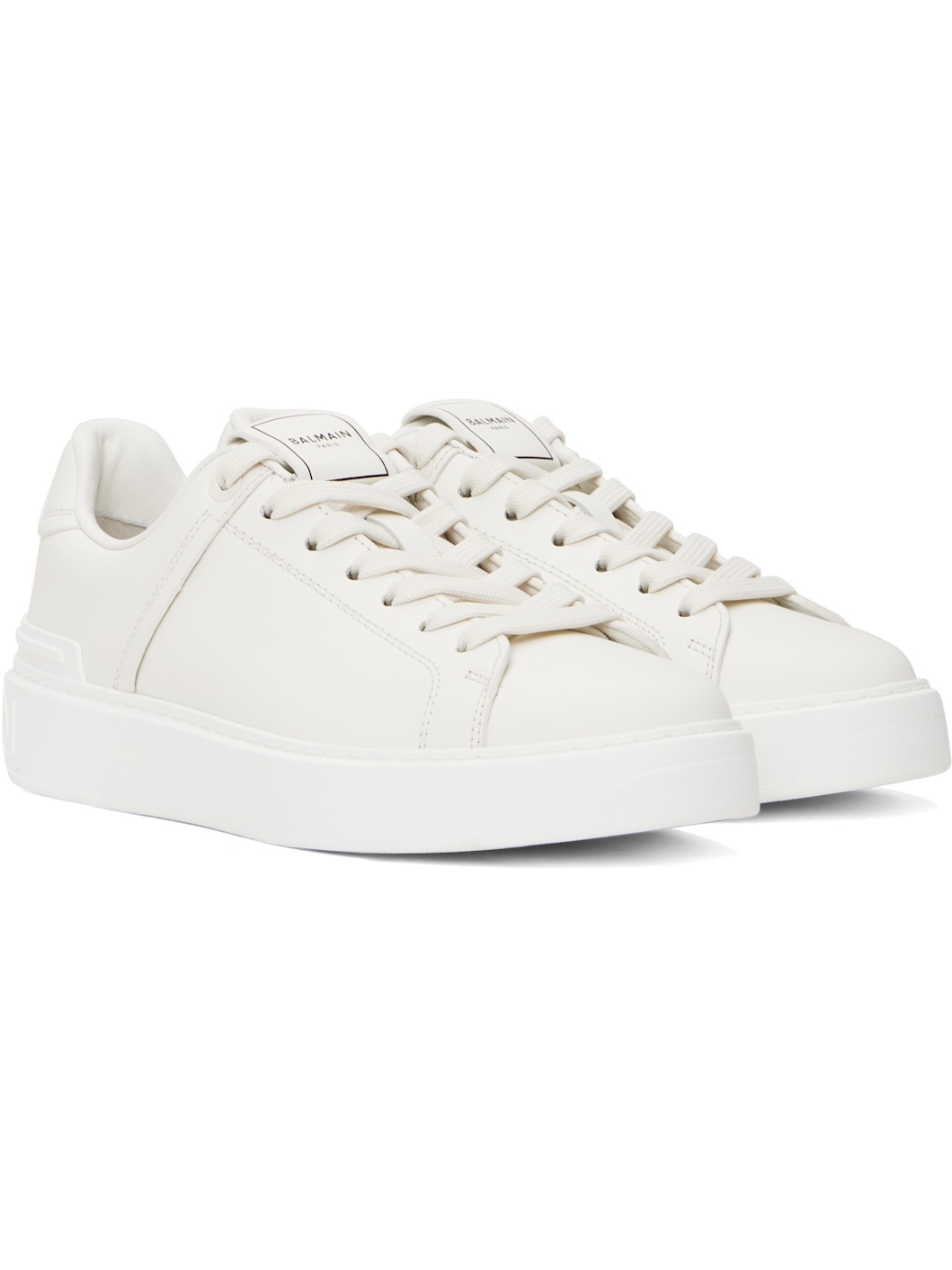 White B-Court Sneakers - 4