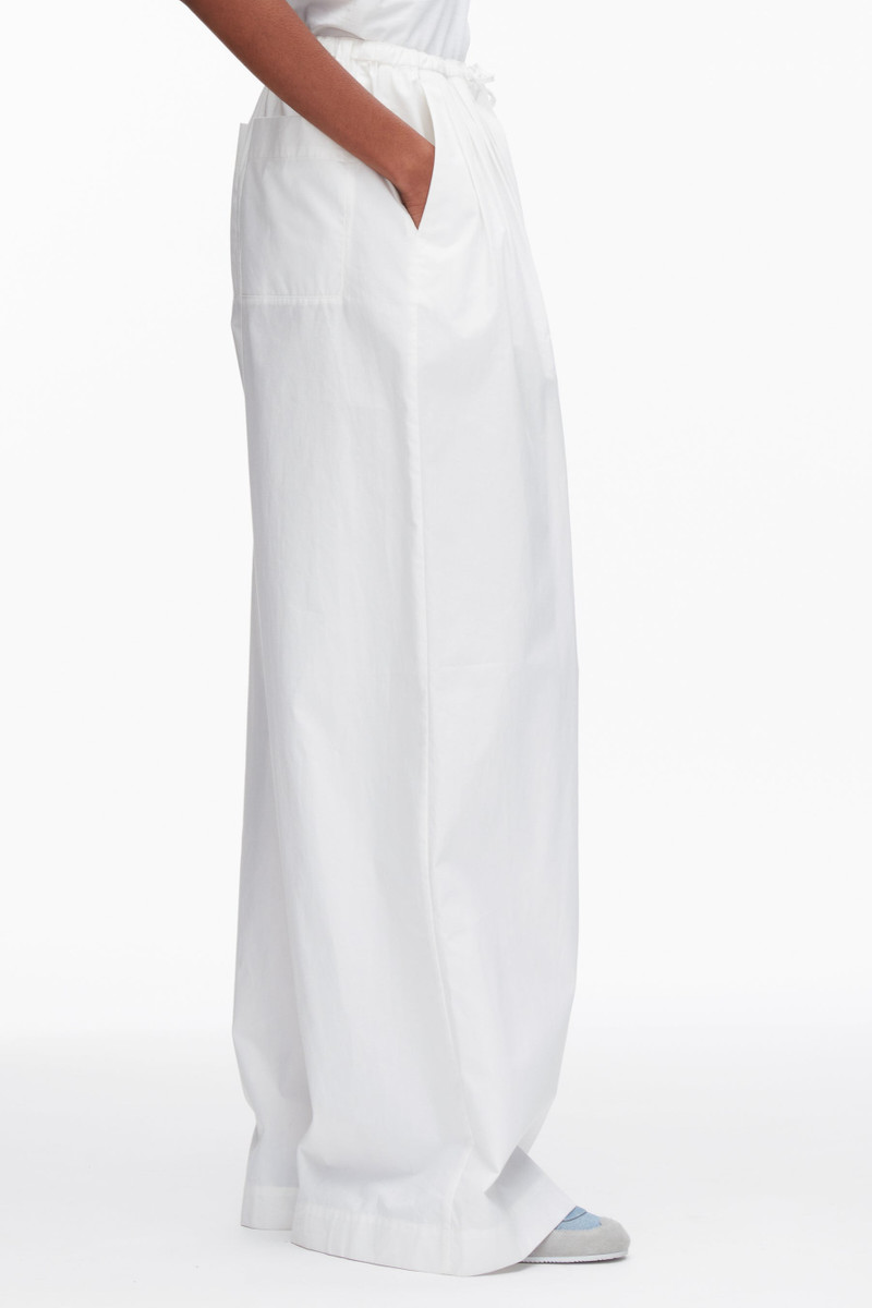 Structured Cotton Pull On Straight Leg Pants 5
