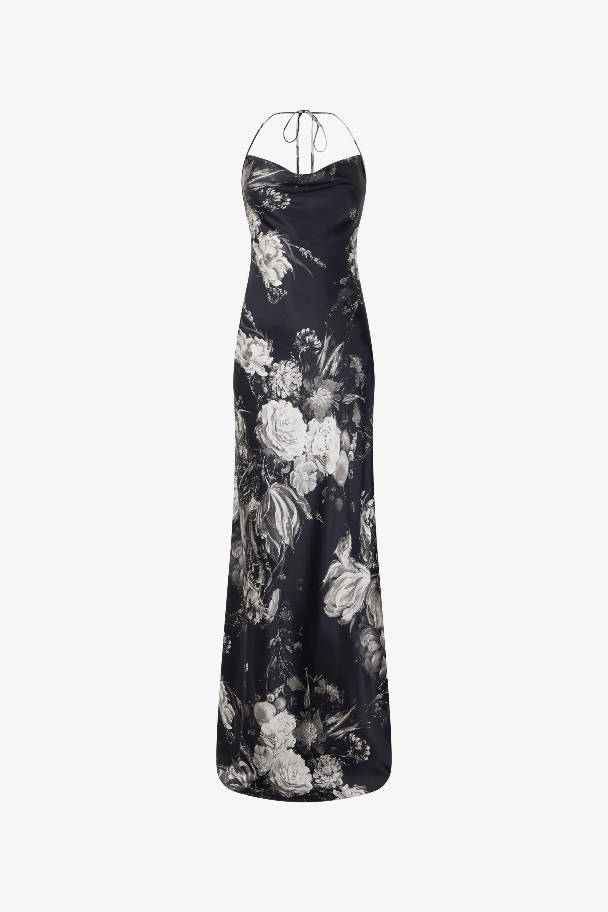 Dress in Silk with Fiammingo Flowers Print - 1