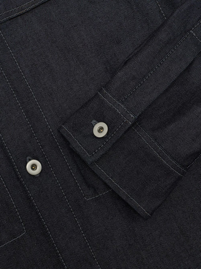 contrast-stitch denim shirt 3