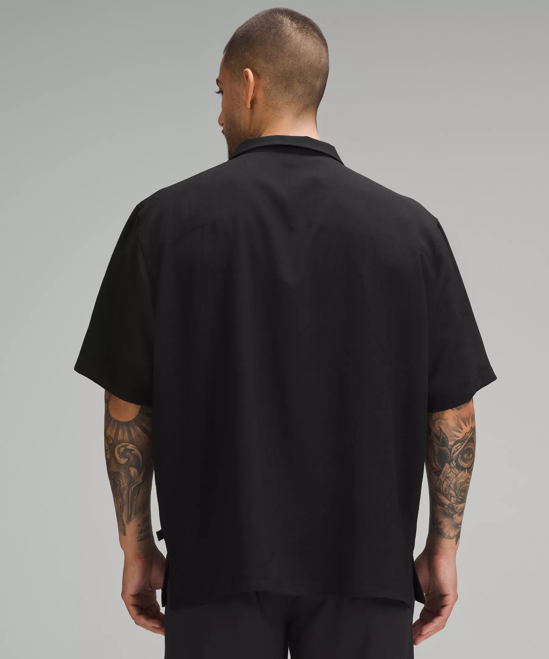 Lightweight Camp Collar Button-Up Shirt - 3