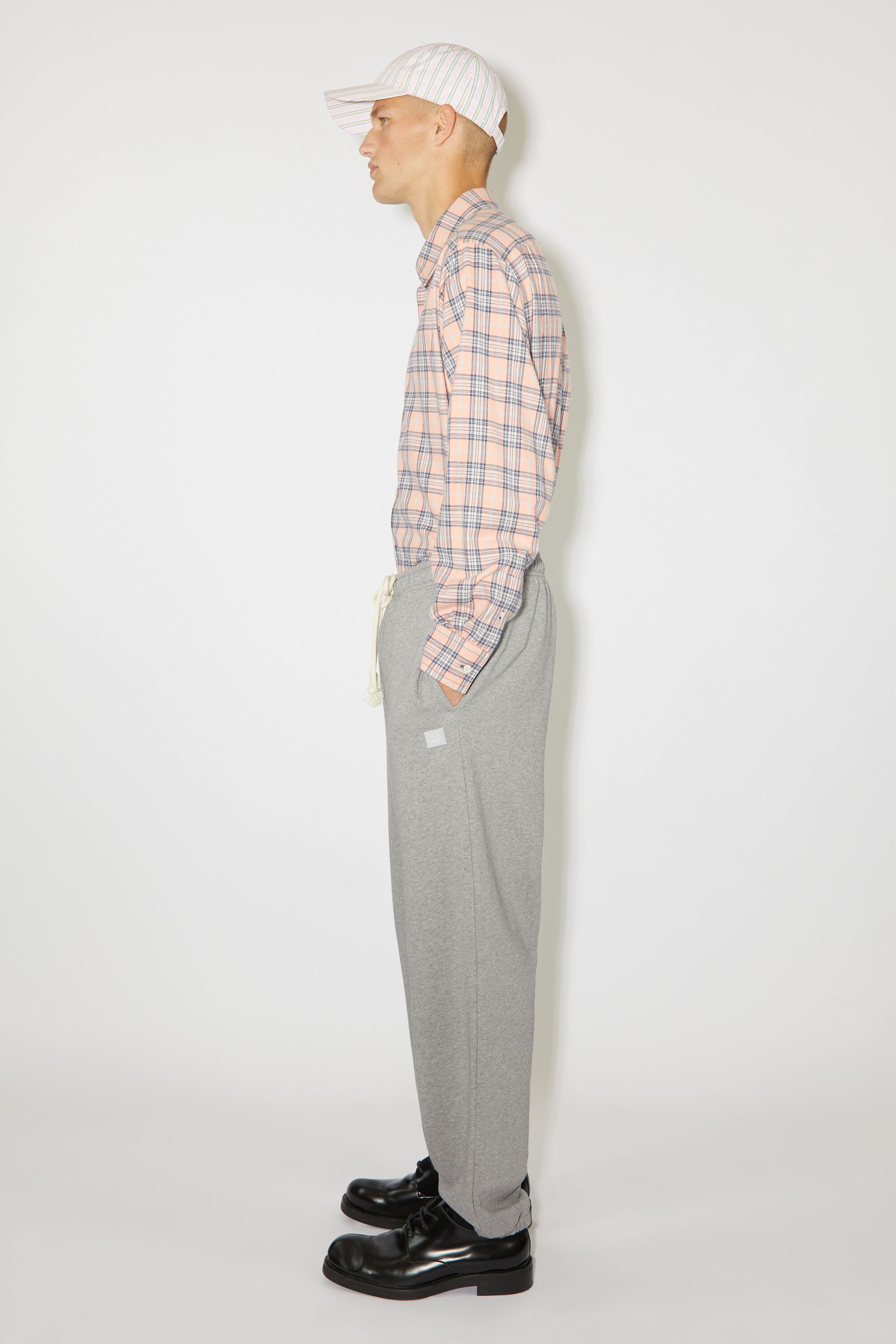 Cotton sweatpants - Light Grey Melange - 4