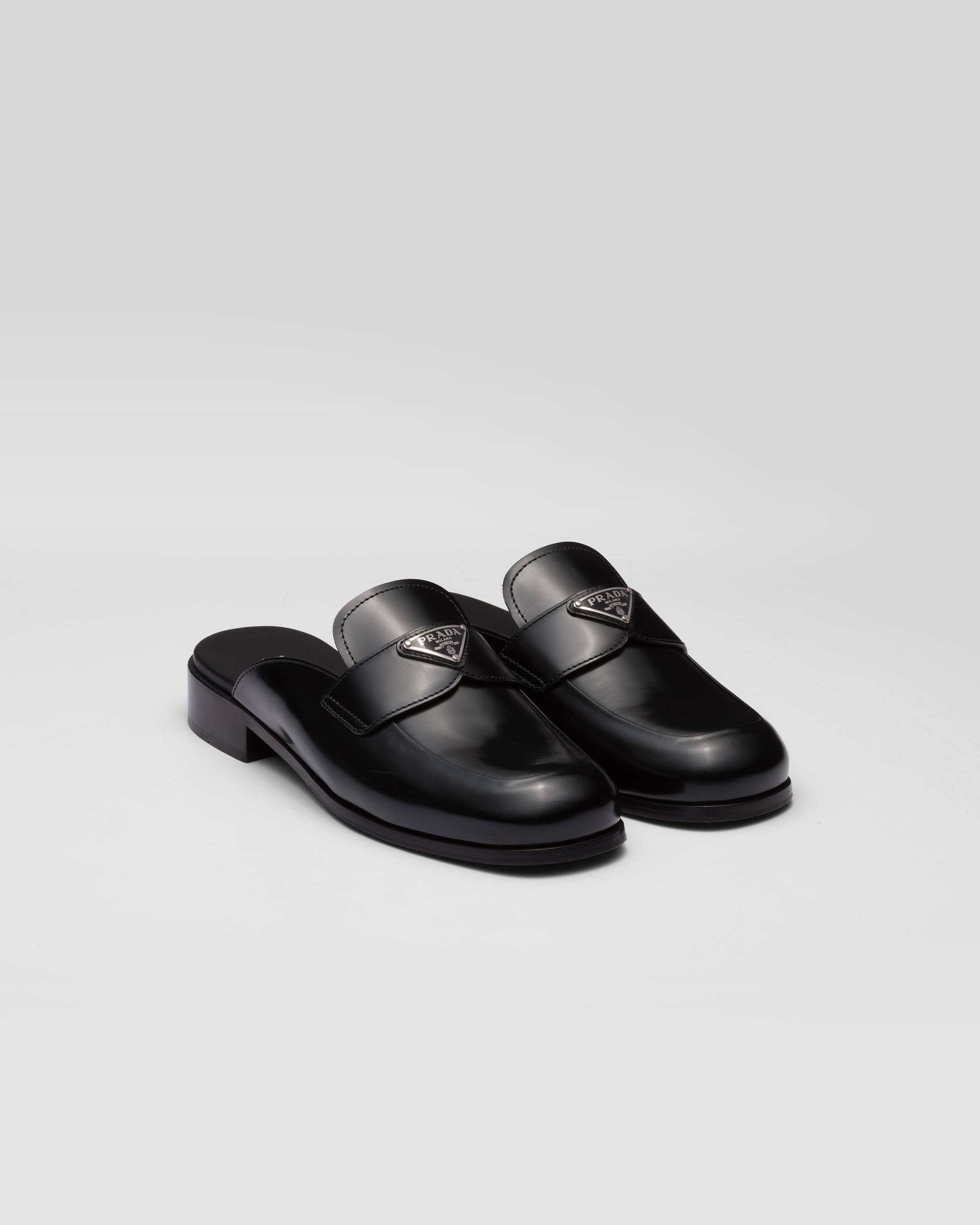 Brushed leather sabots - 1