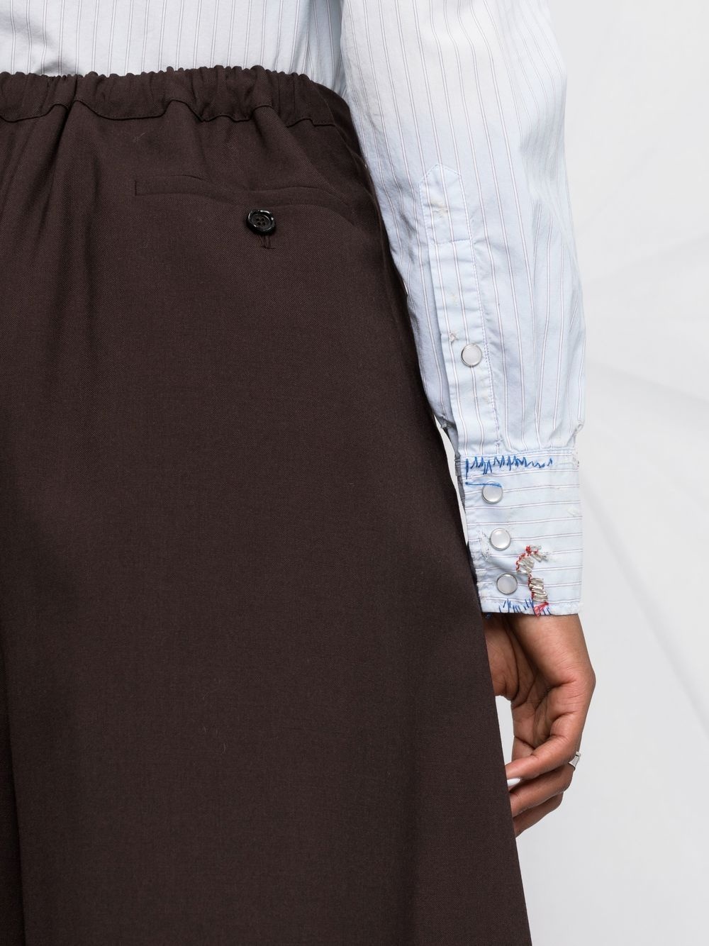 pleated cropped trousers - 3