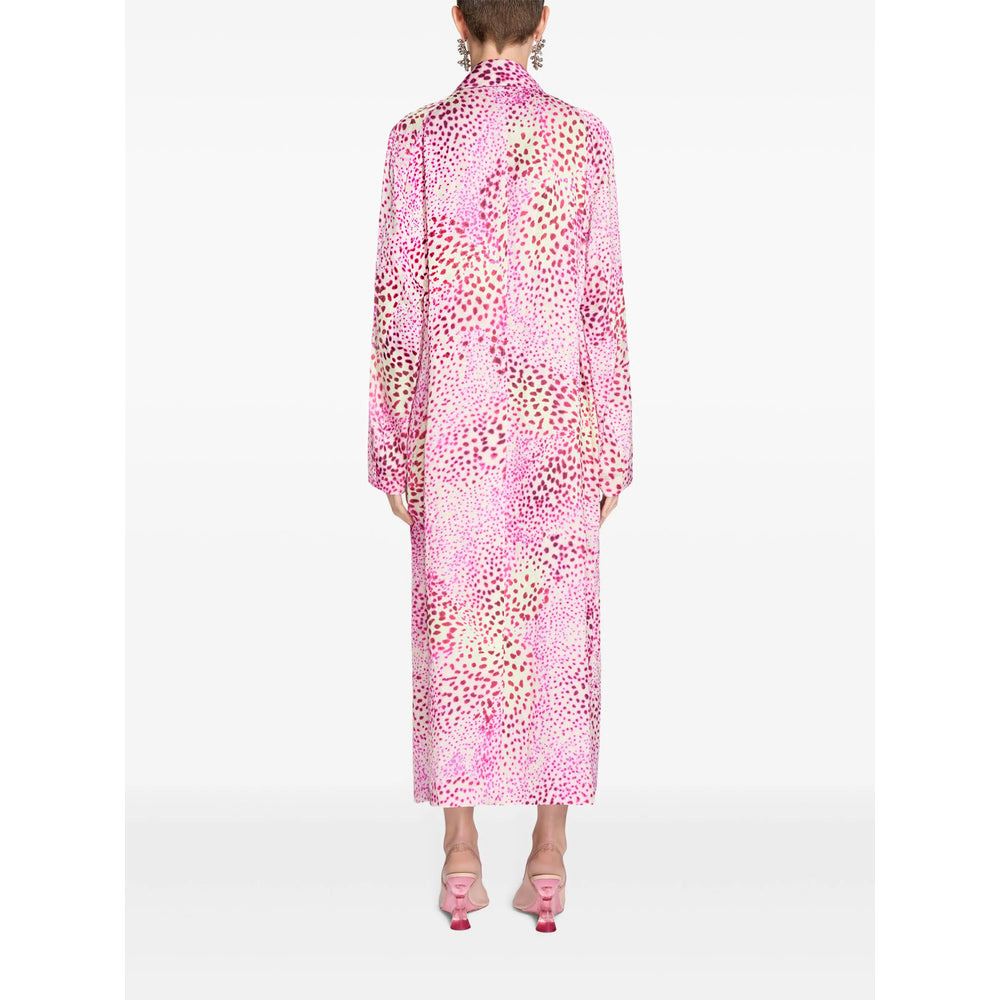 Dries Van Noten Pink Coats - Single Breasted Coats Women - 3