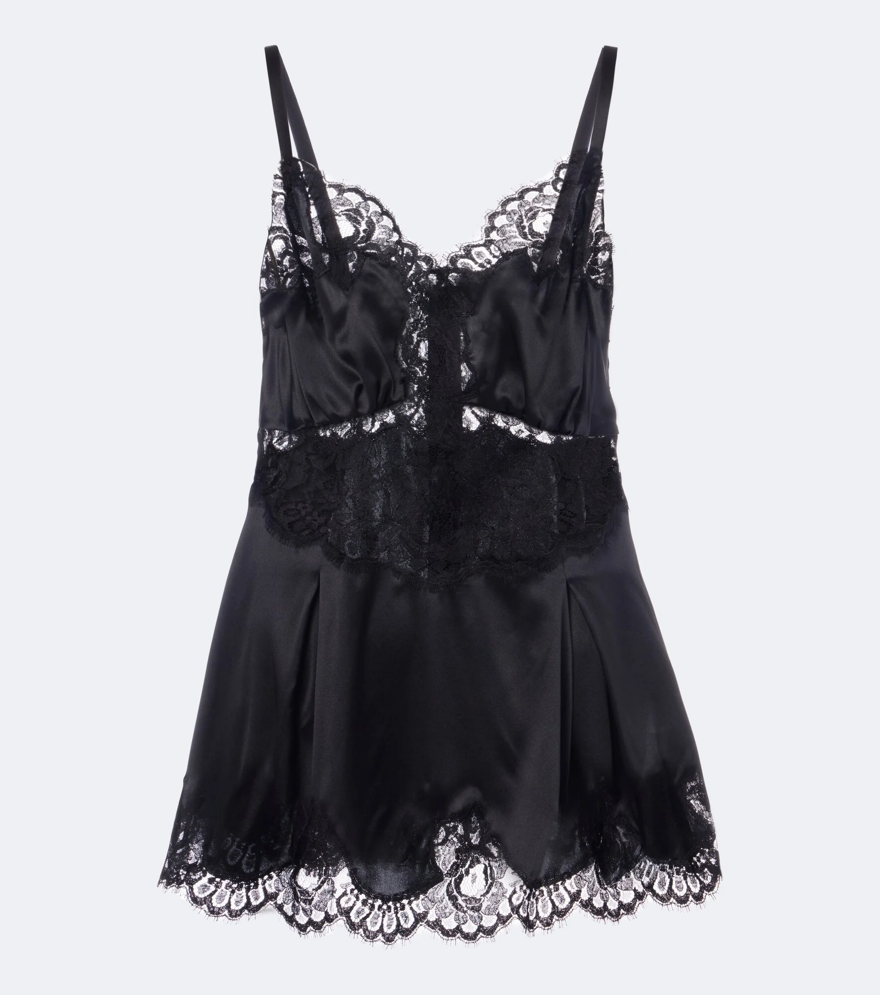 Lace-trimmed silk and cotton-blend camisole - 1