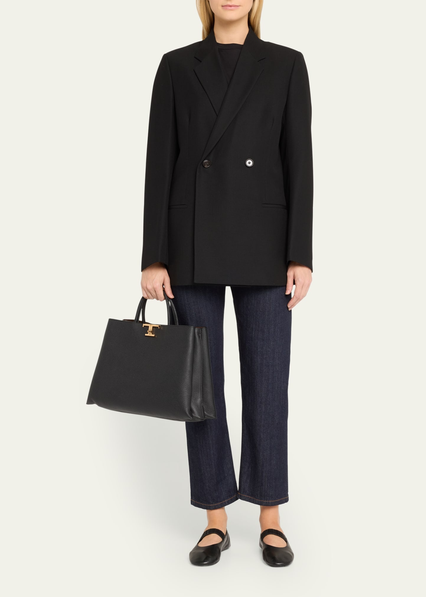 Calf Leather Top-Handle Bag - 5