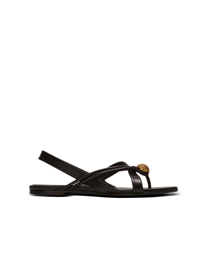 Alma flat sandals in leather 1