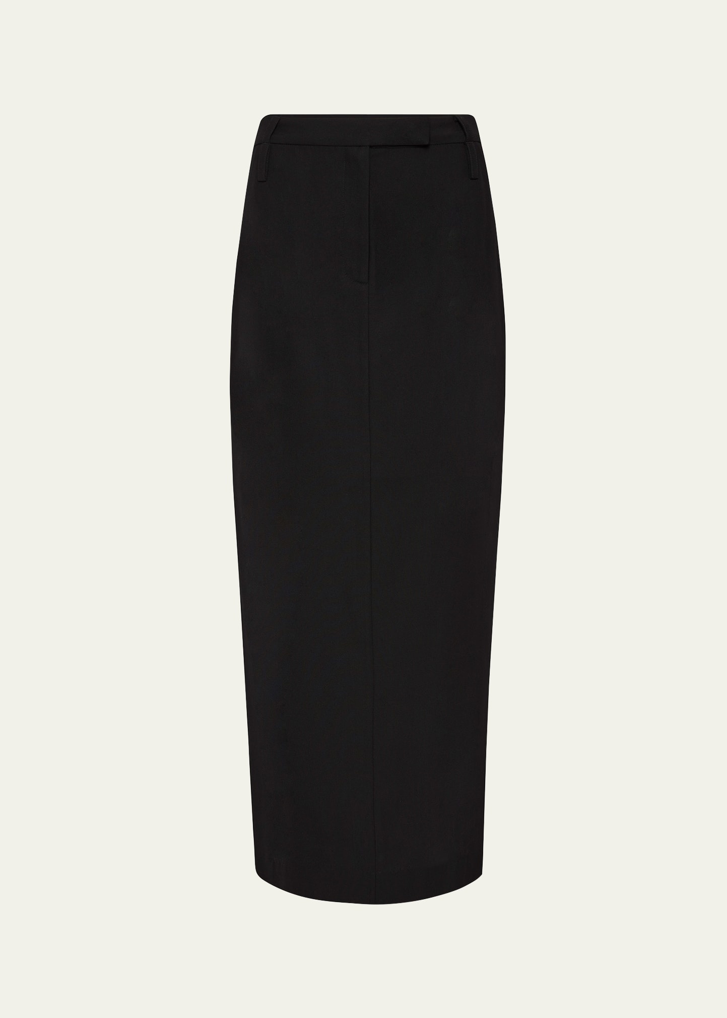 Double-Loop Straight Maxi Skirt - 1