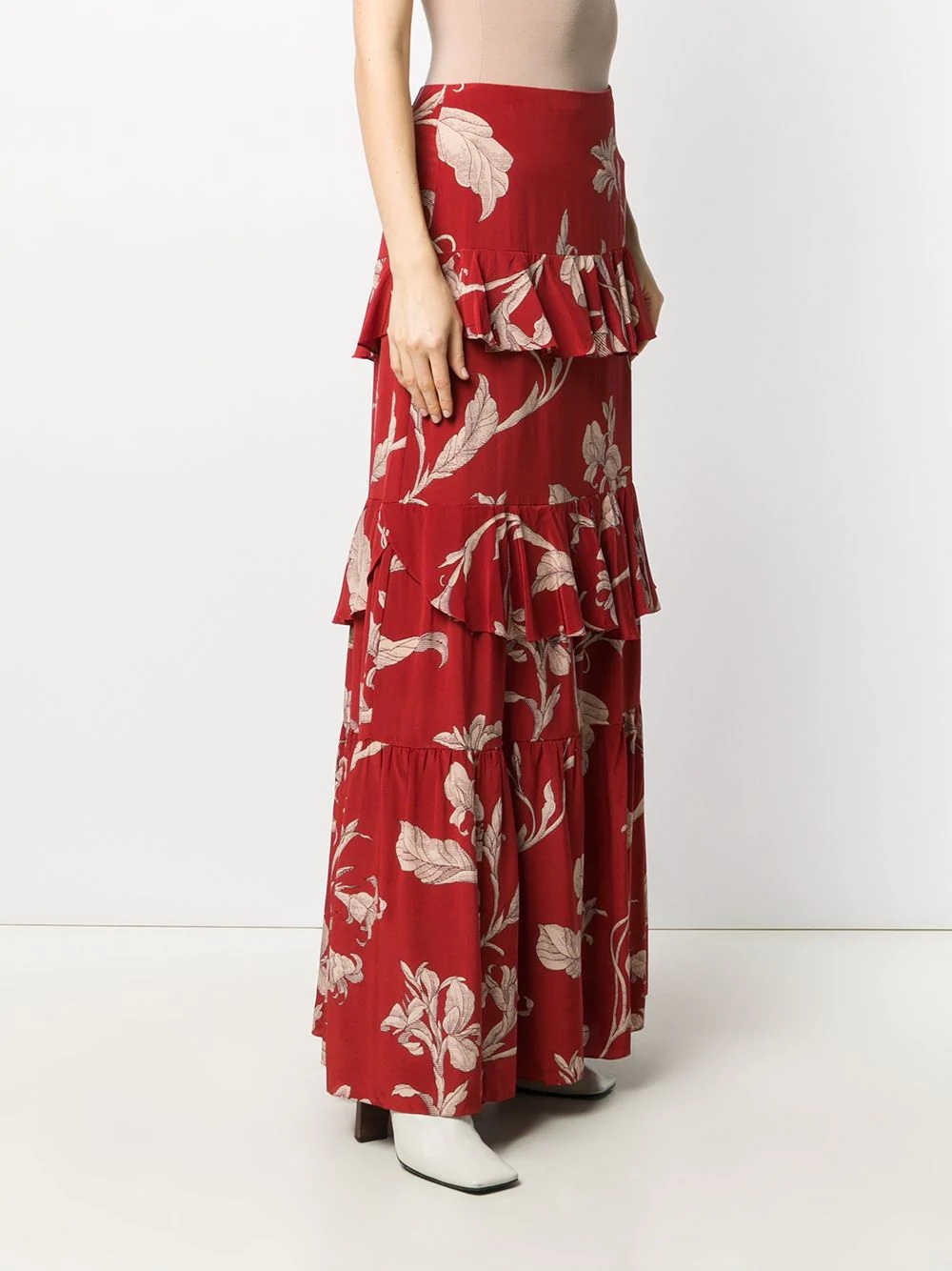 ruffled maxi floral dress - 3