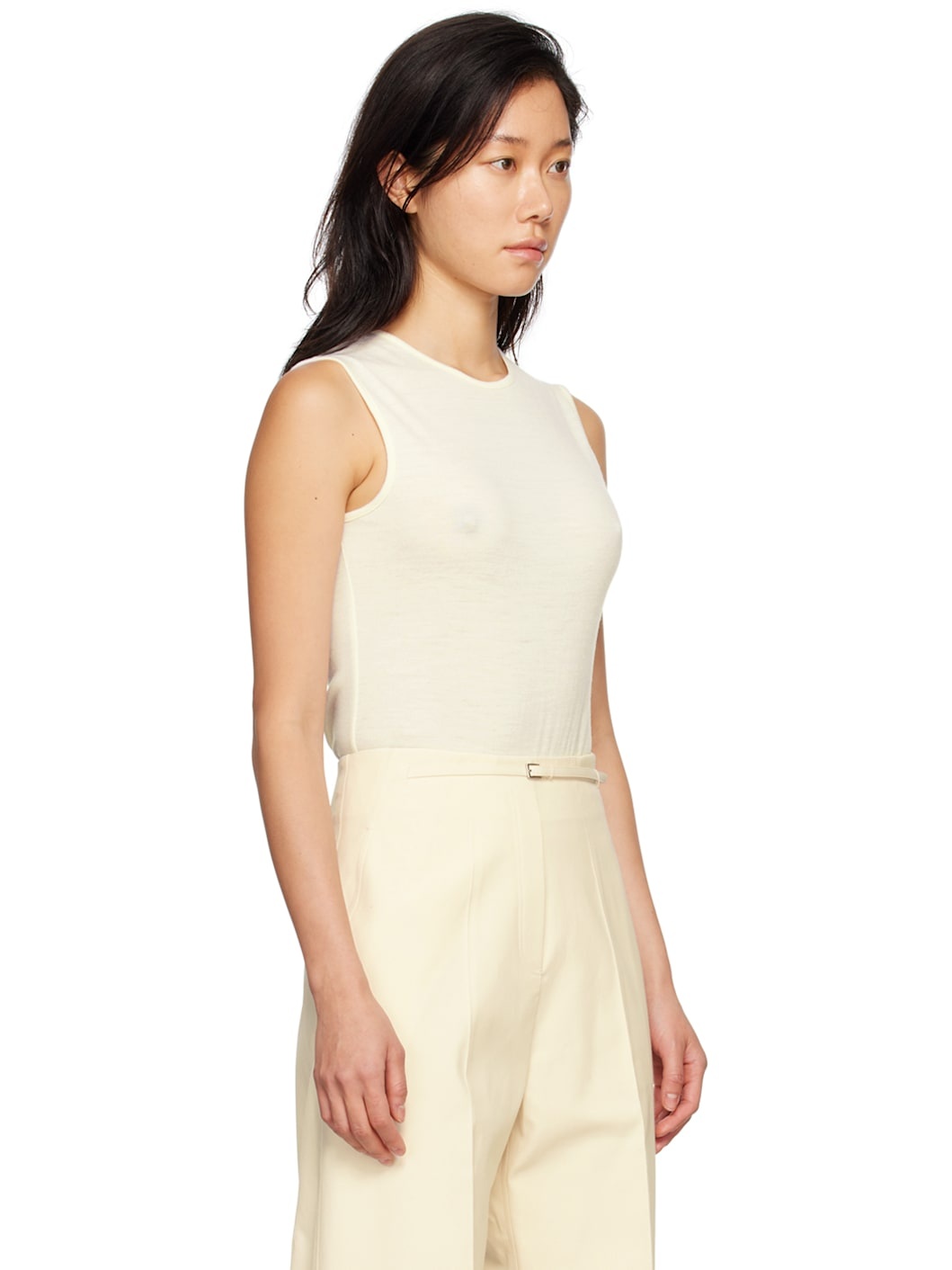 Off-White Sleeveless Bodysuit - 2