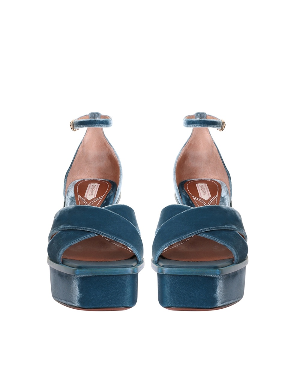 VELVET PLATFORM SANDAL - 5