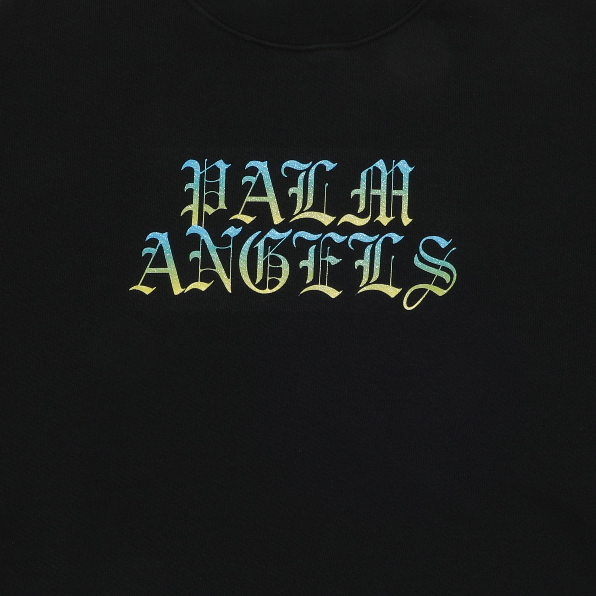 Palm Angels Hue Gothic Logo Crewneck 'Black/Multicolor' - 3