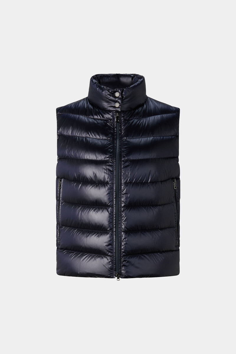 Milly Lightweight Down Vest in Navy 1