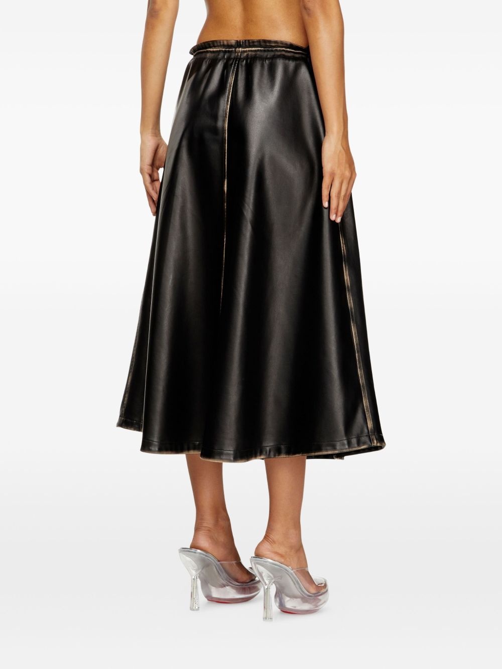 O-Blivion elasticated-waistband midi skirt - 4