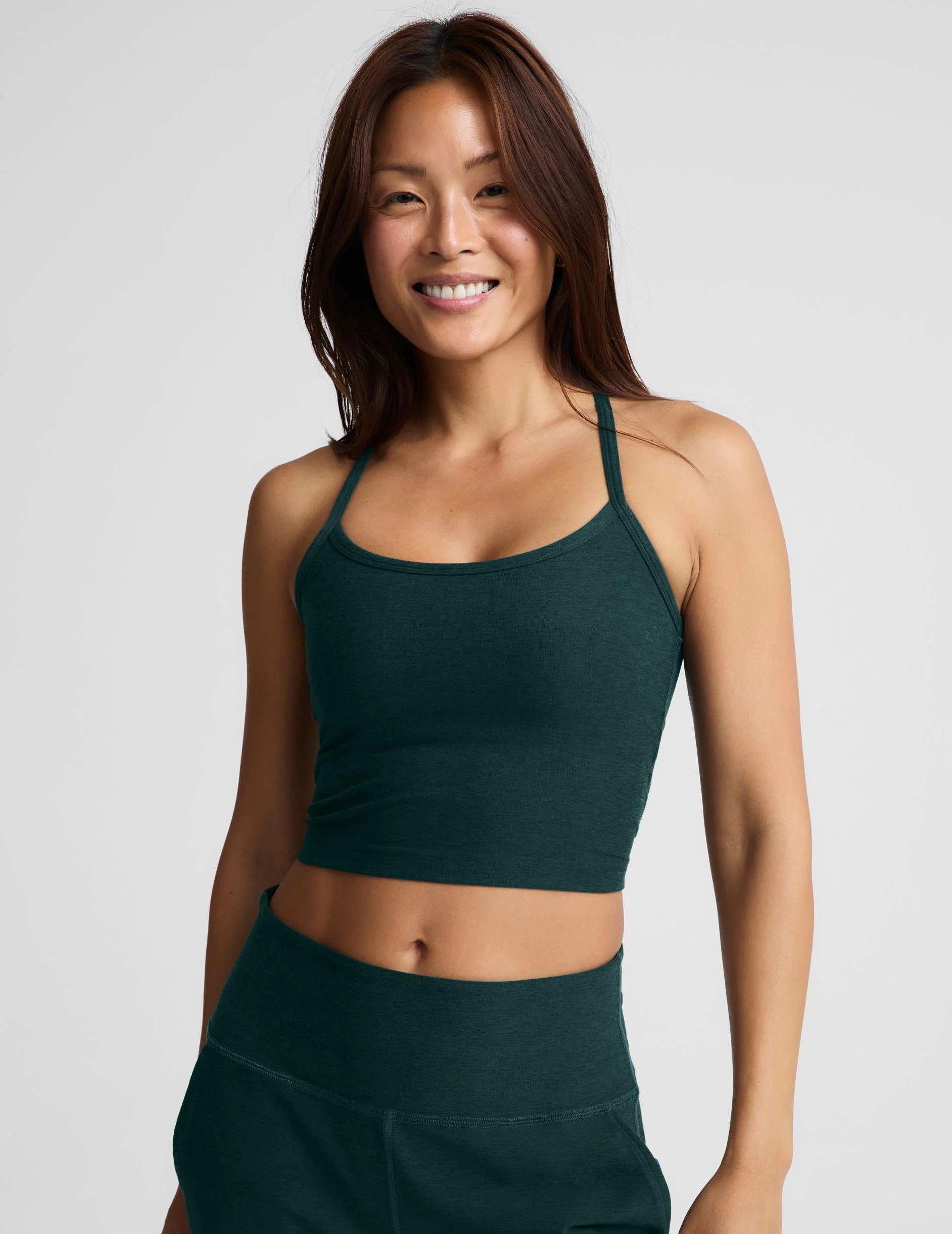 Spacedye™ Slim Racerback Cropped Tank - 1