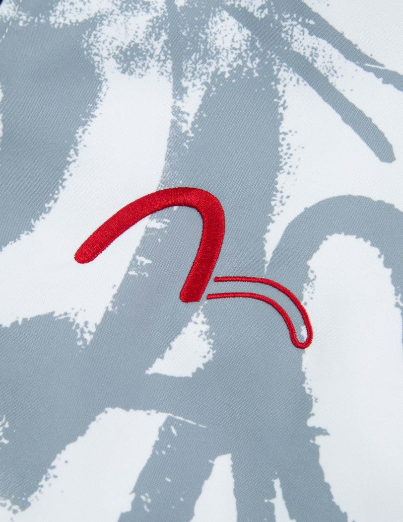 Allover Graffiti Print Stand-Collar Padded Jacket 6