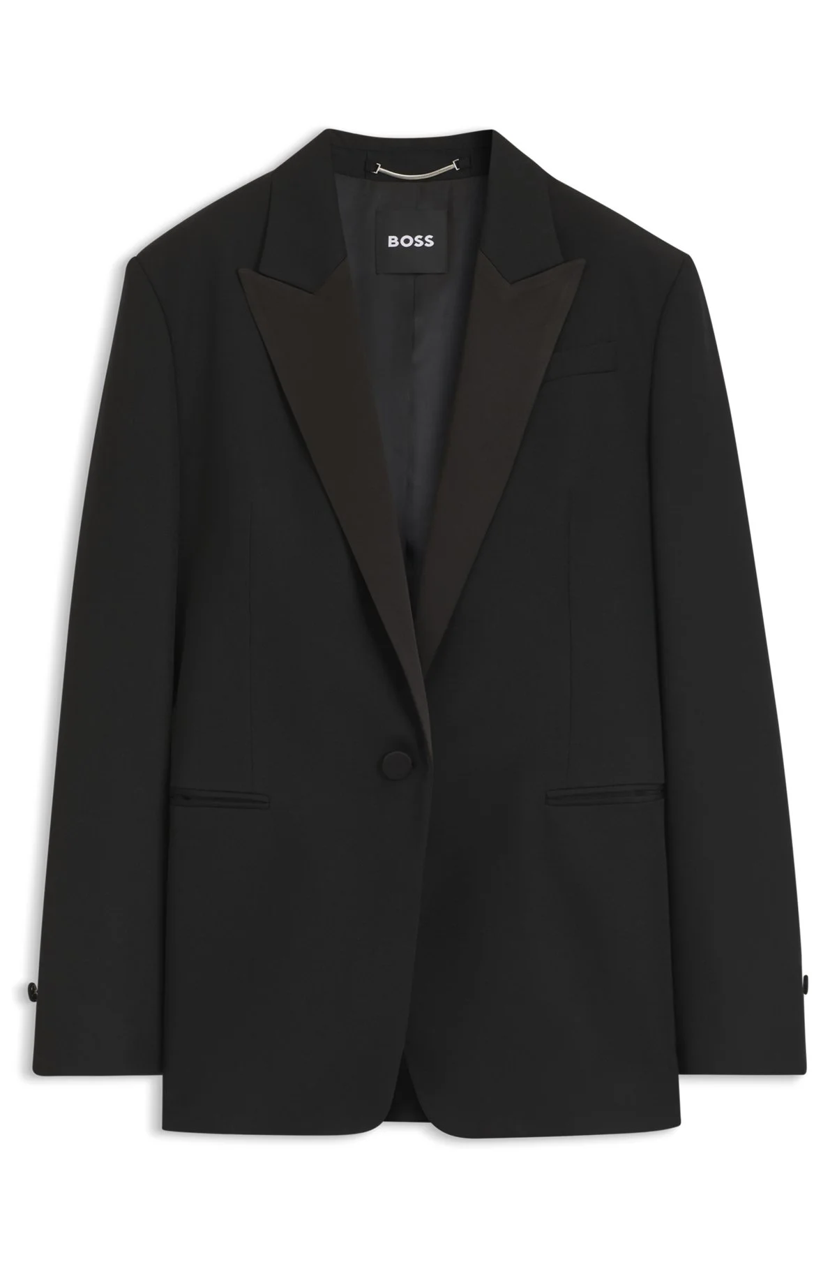 REGULAR-FIT TUXEDO BLAZER IN VIRGIN WOOL - 1