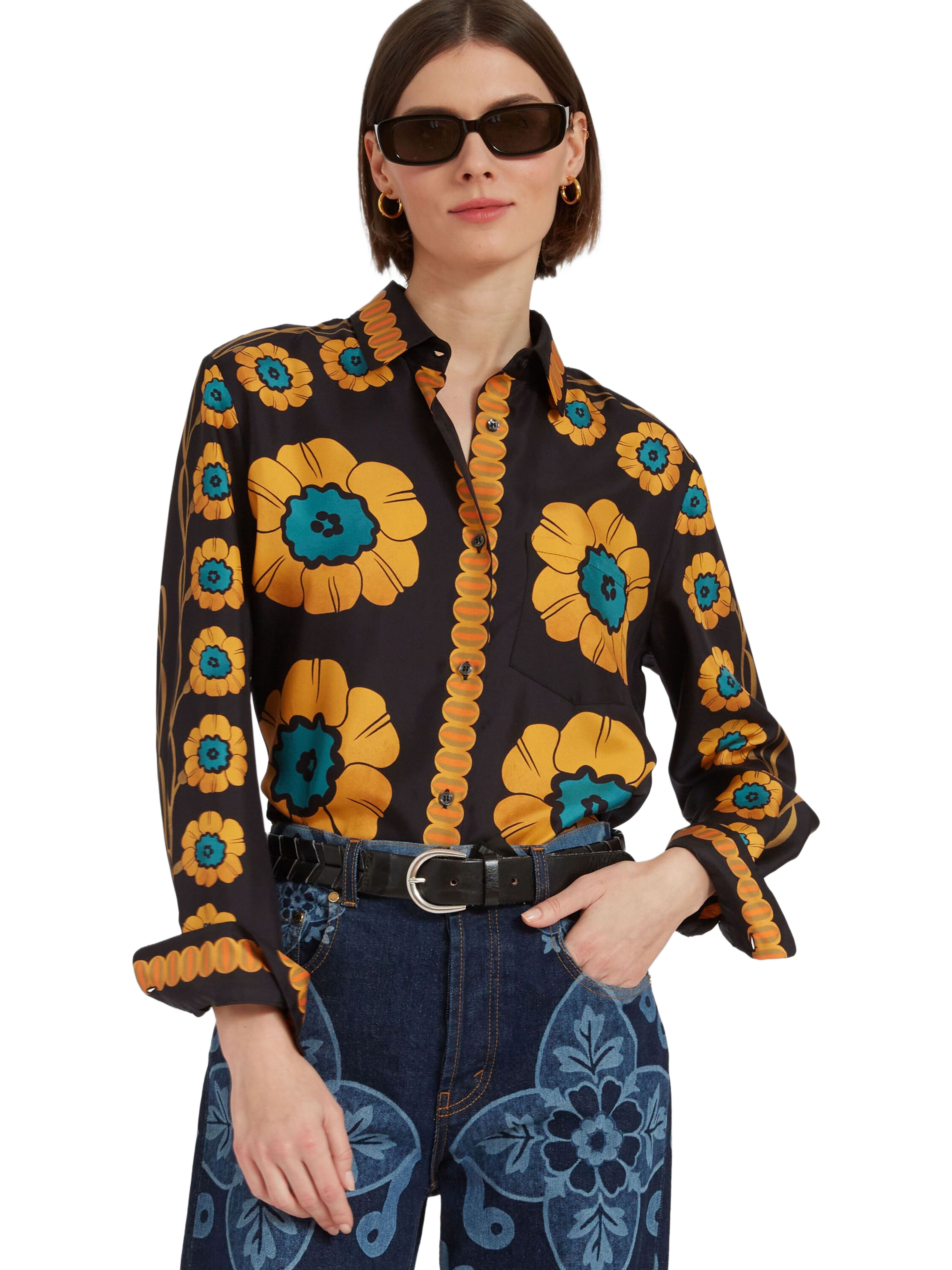 La DoubleJ Boy Shirt Daisychain Placée Orange at Nordstrom - 1