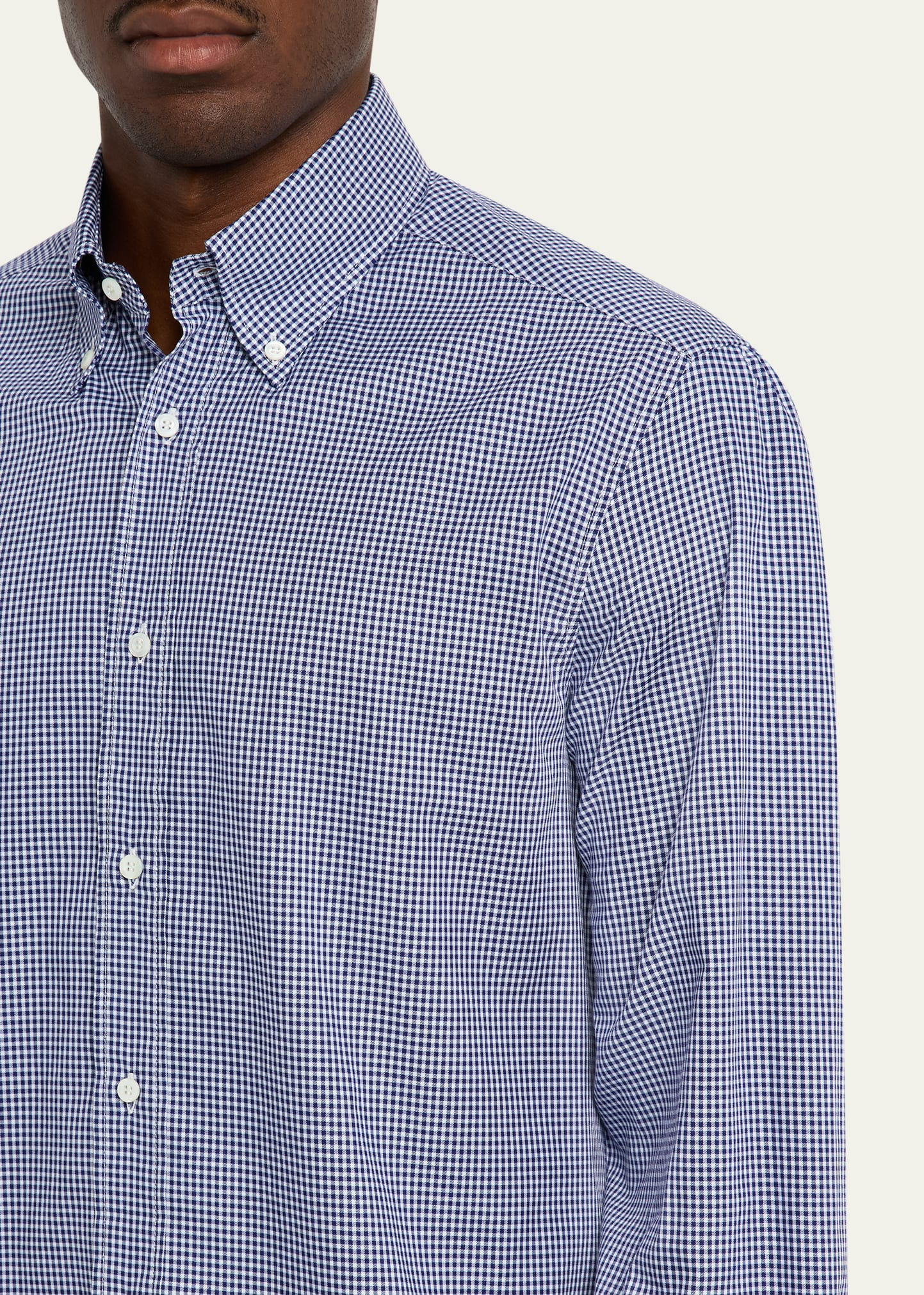 Men's Micro Grid Check Shirt - 5