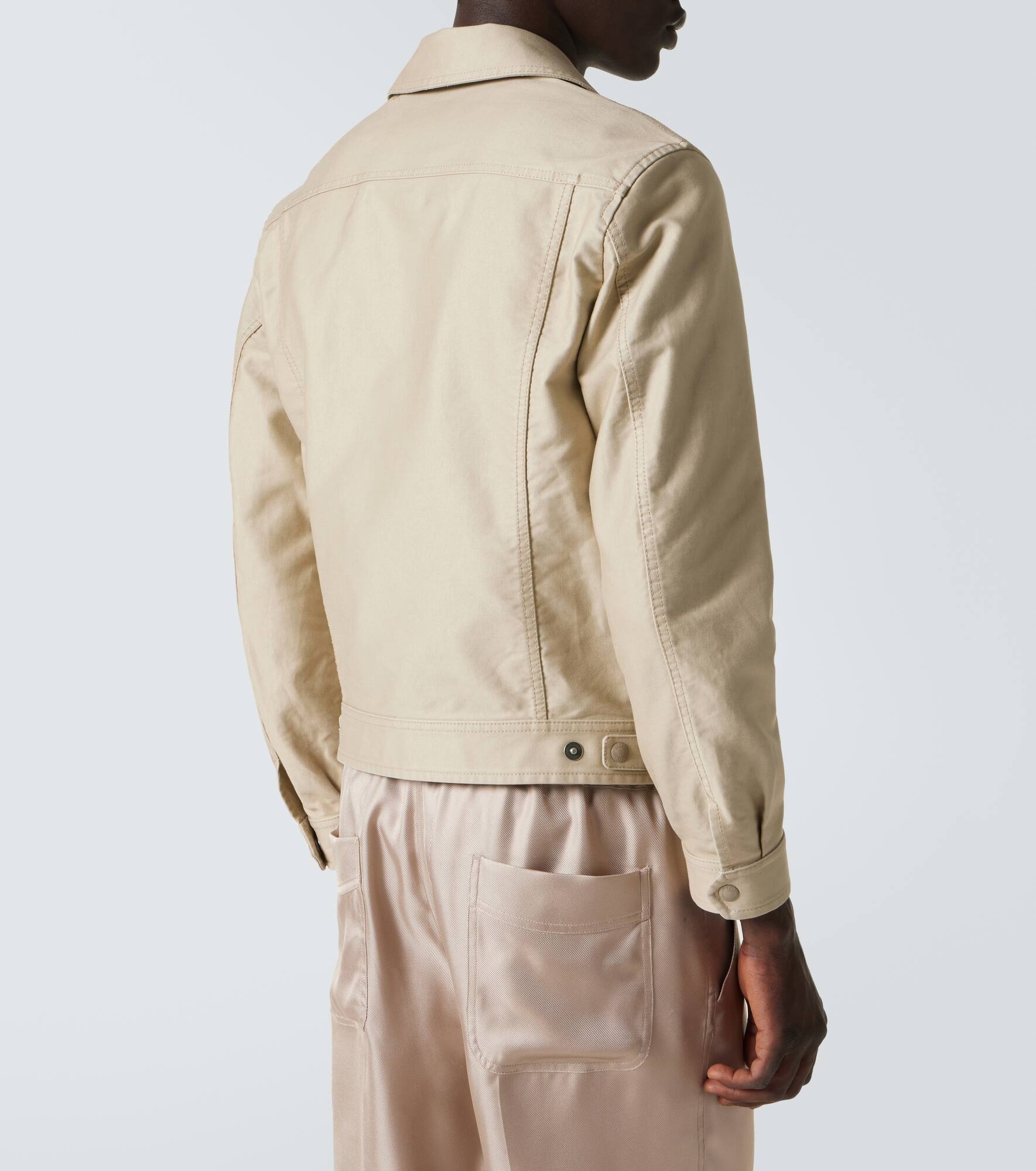Cotton satin blouson - 4