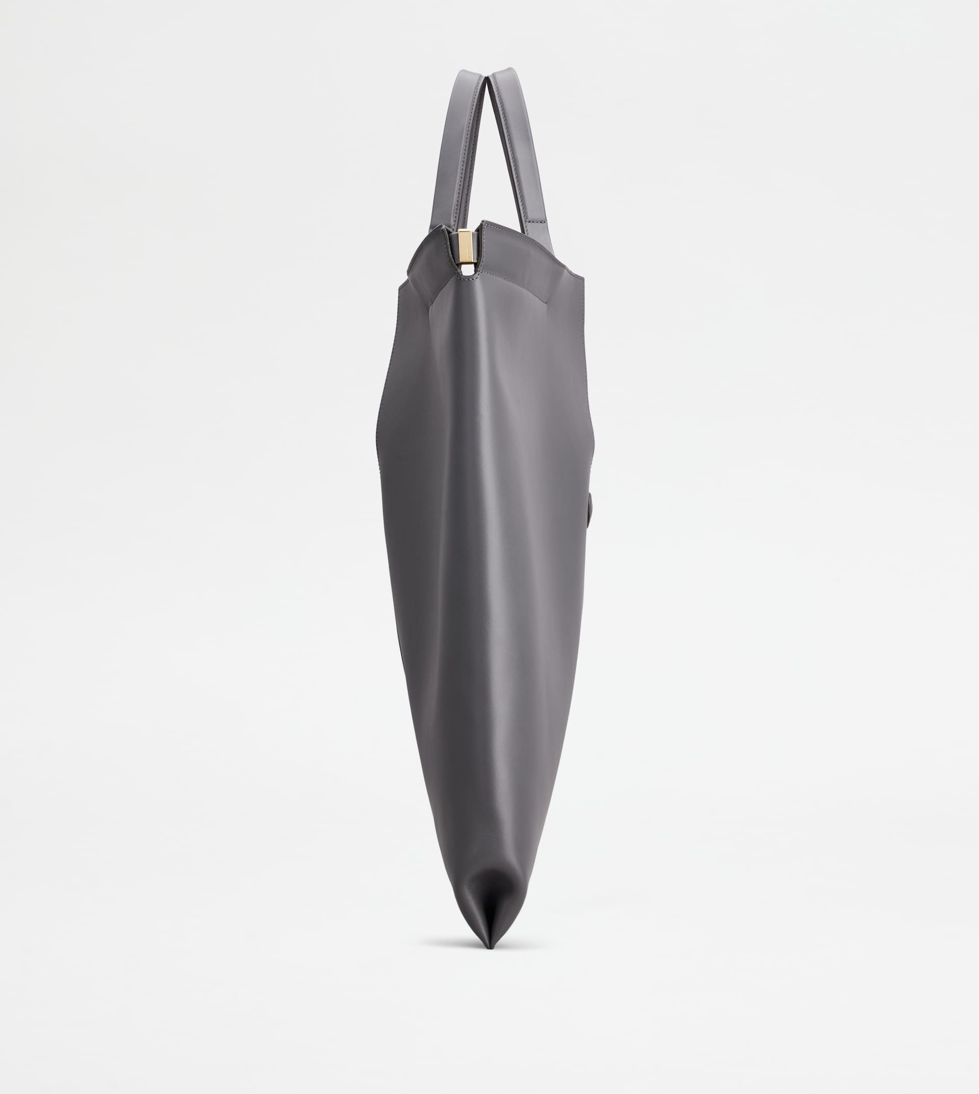 TOD'S DI BAG FOLIO IN LEATHER LARGE - GREY - 2
