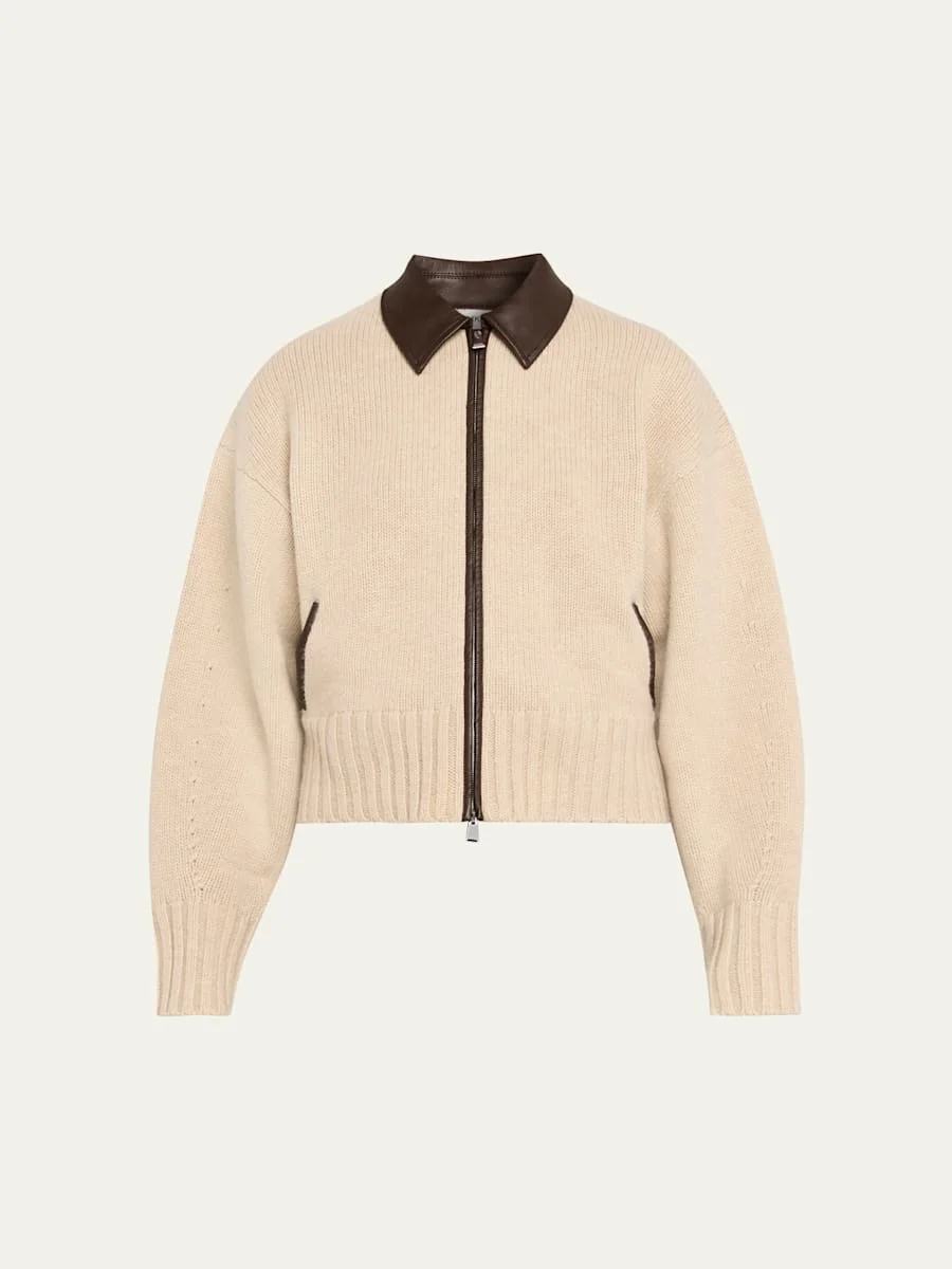 Zofia Wool Zip Cardigan - 1