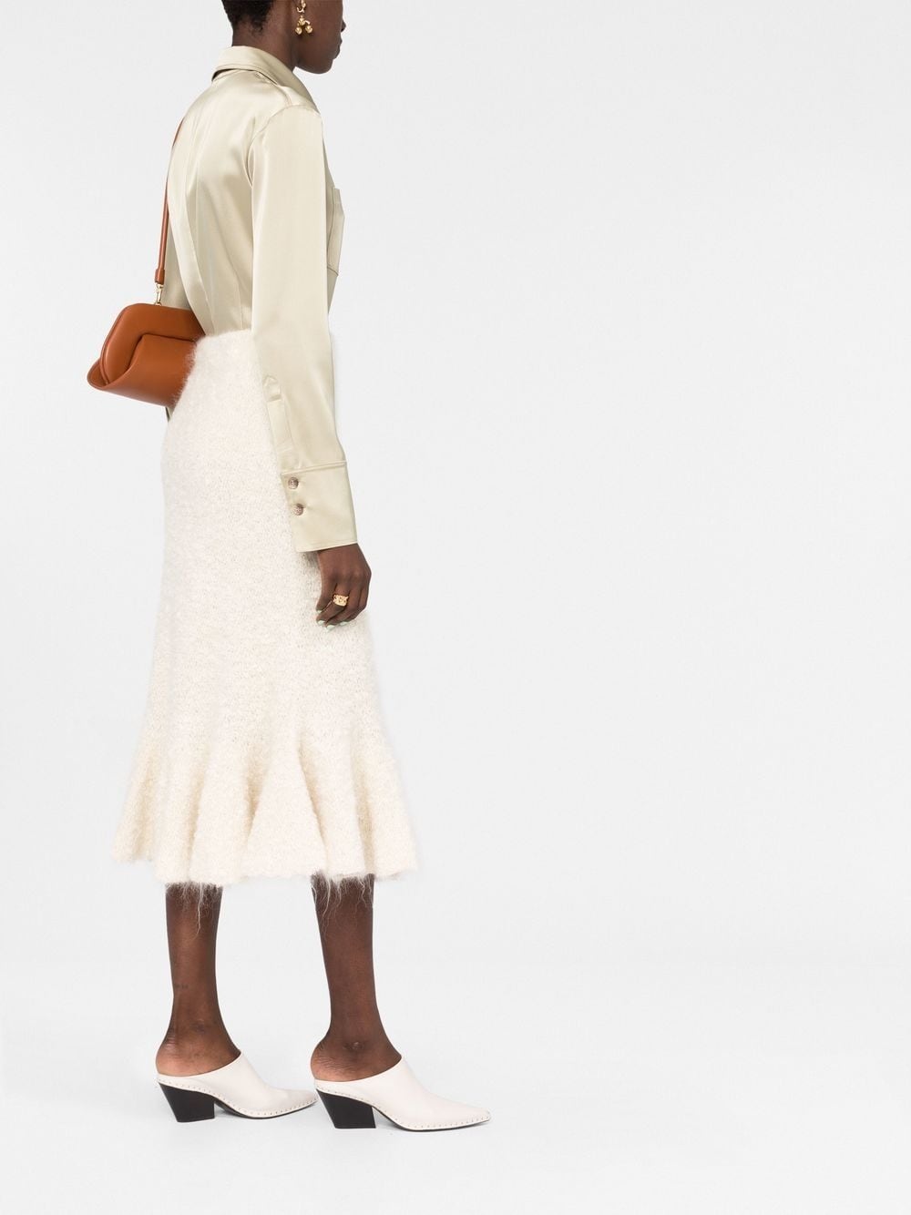 pleated-hem skirt - 6