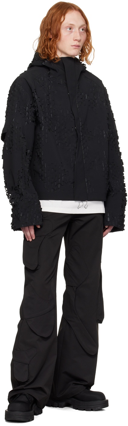 Black Conflagrant Cargo Pants - 4