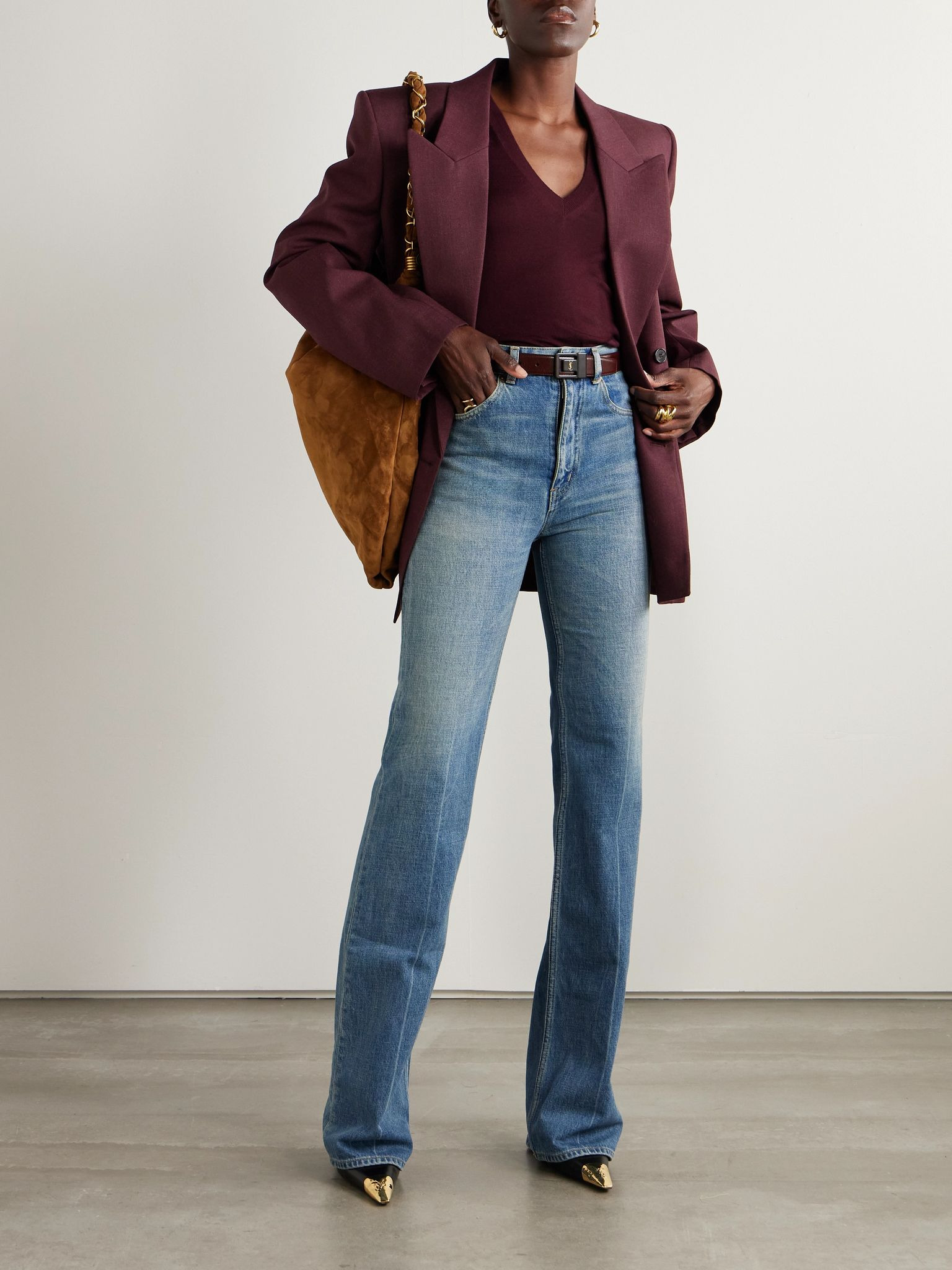 Wool sweater Burgundy - 2