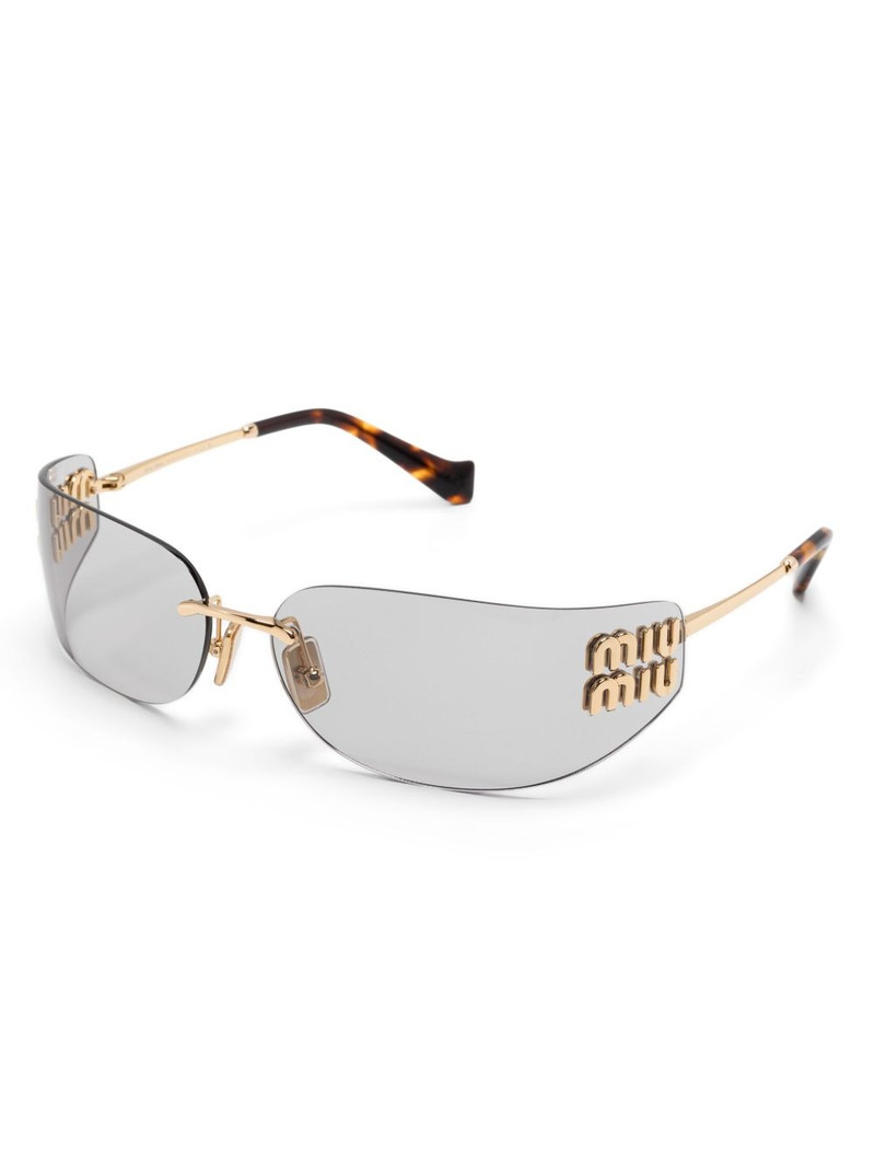 Miu Miu logo-plaque sunglasses outlook
