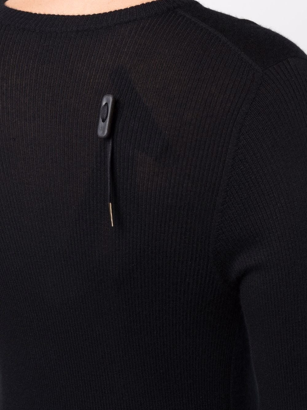 round-neck ribbed cotton sweatshirt - 7
