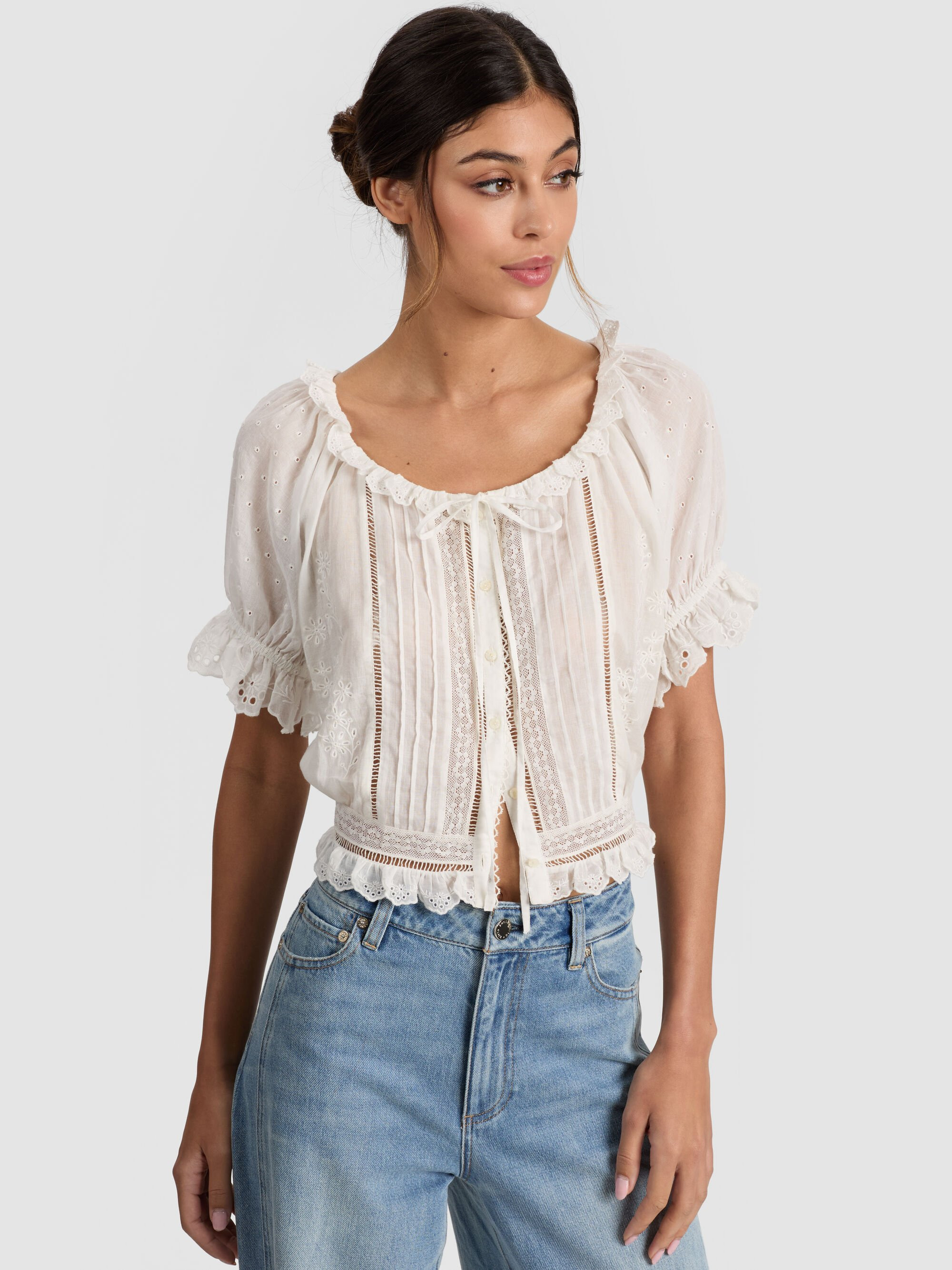 MCLAINE PUFF SLEEVE BLOUSE - 2