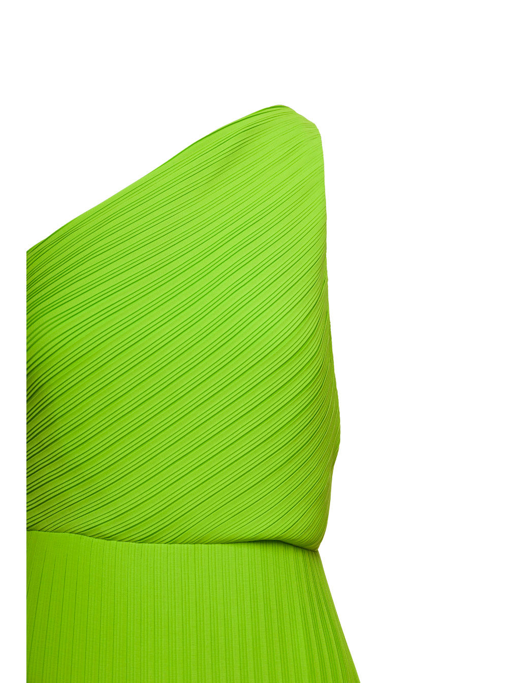 Solace London Women Green One Shoulder Maxi Dress In Techno Fabric Woman - 3
