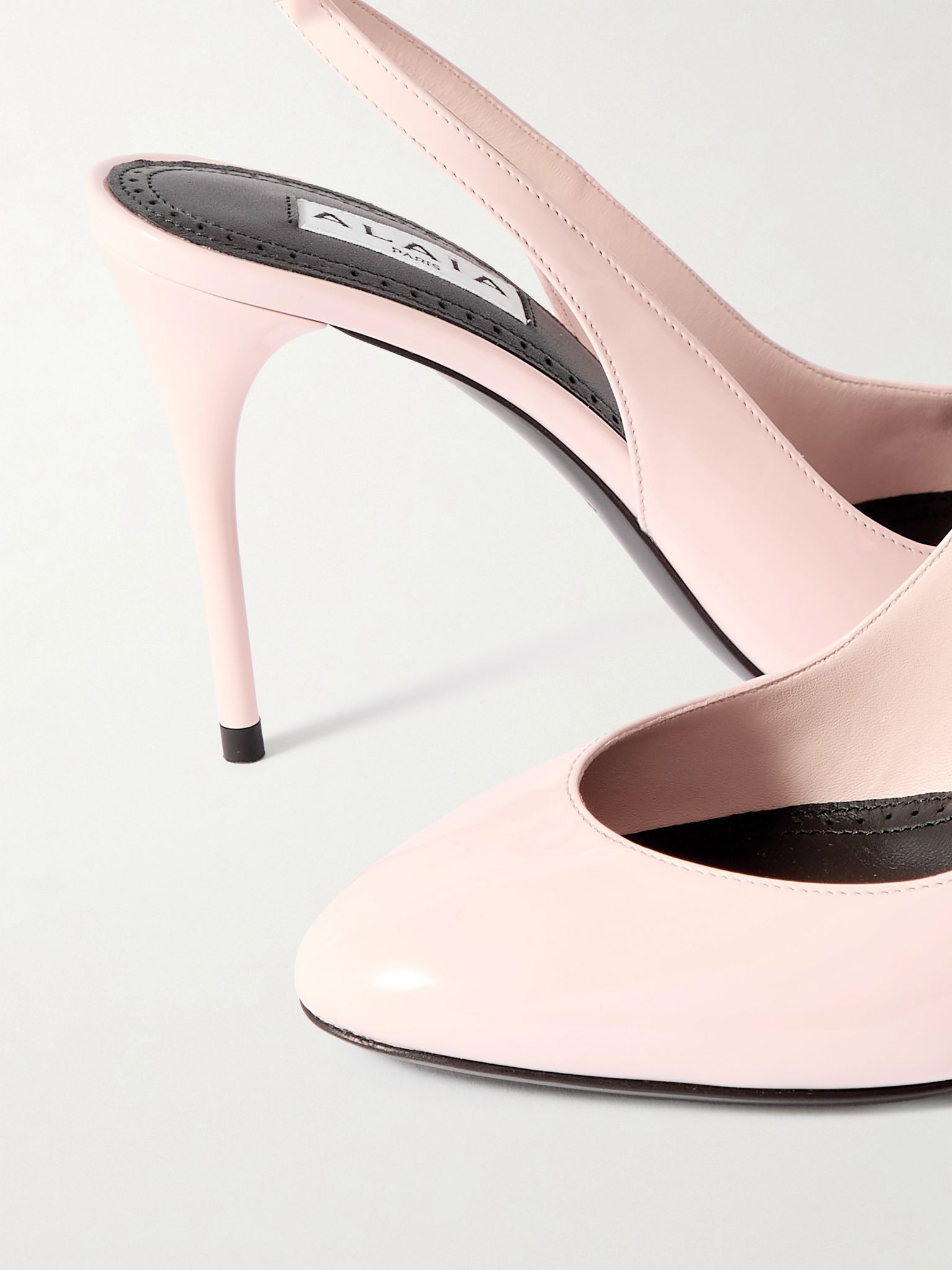 90 patent-leather pumps Baby pink - 4