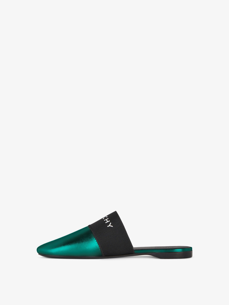 Givenchy BEDFORD FLAT MULES IN LAMINATED LEATHER outlook