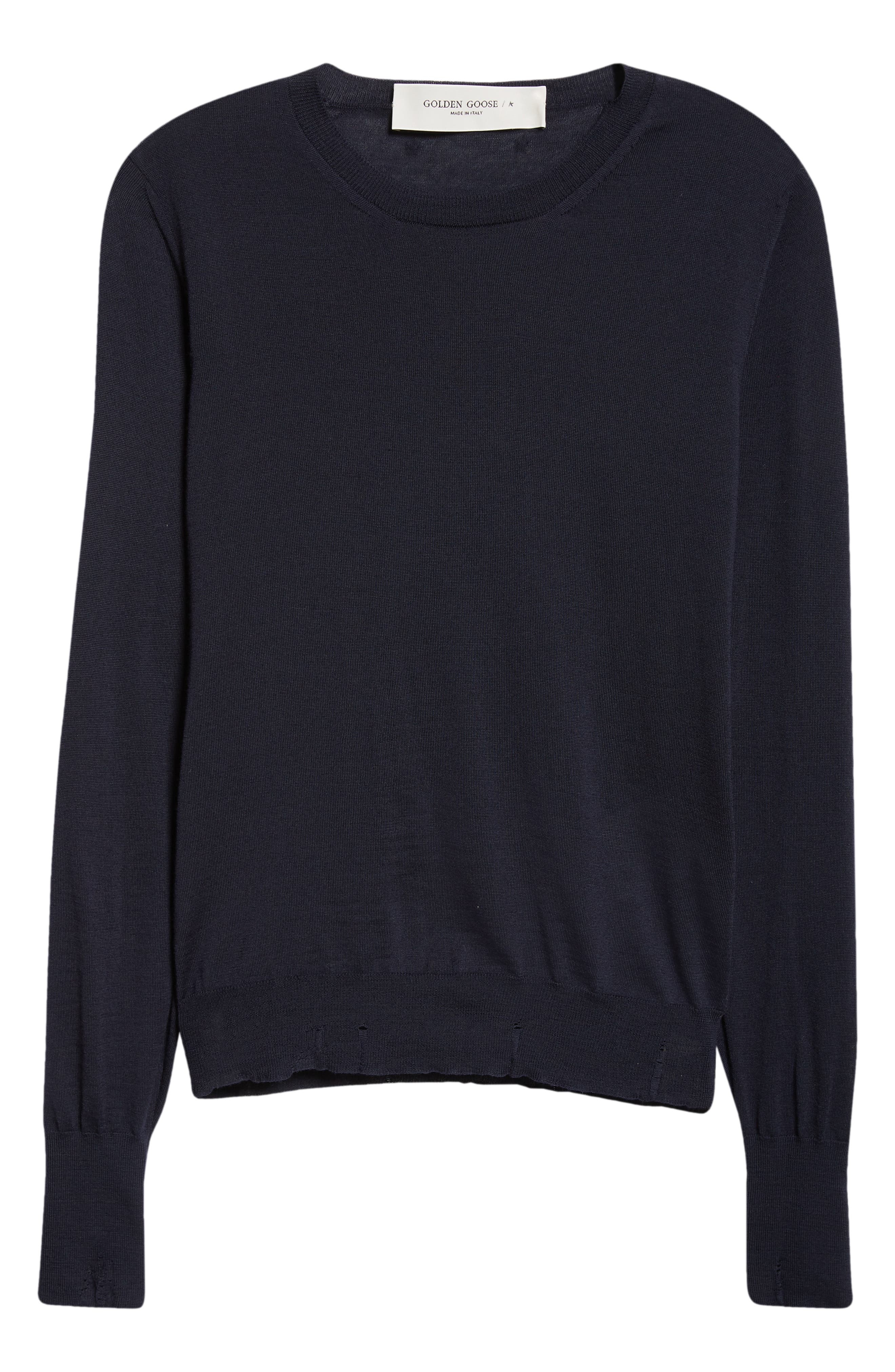 Golden Goose Virgin Wool Sweater in Navy at Nordstrom - 6