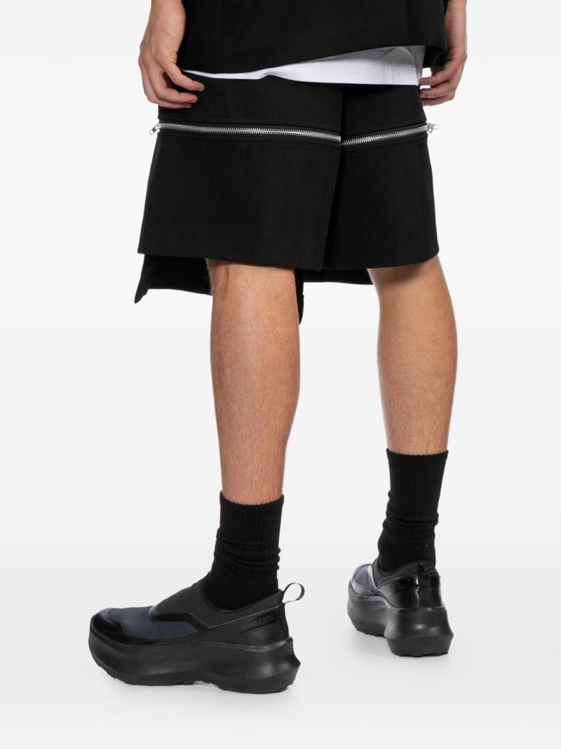 zip-detail shorts 4