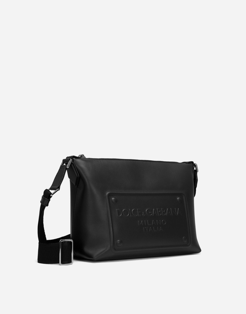 Dolce & Gabbana Calfskin crossbody bag with raised logo outlook