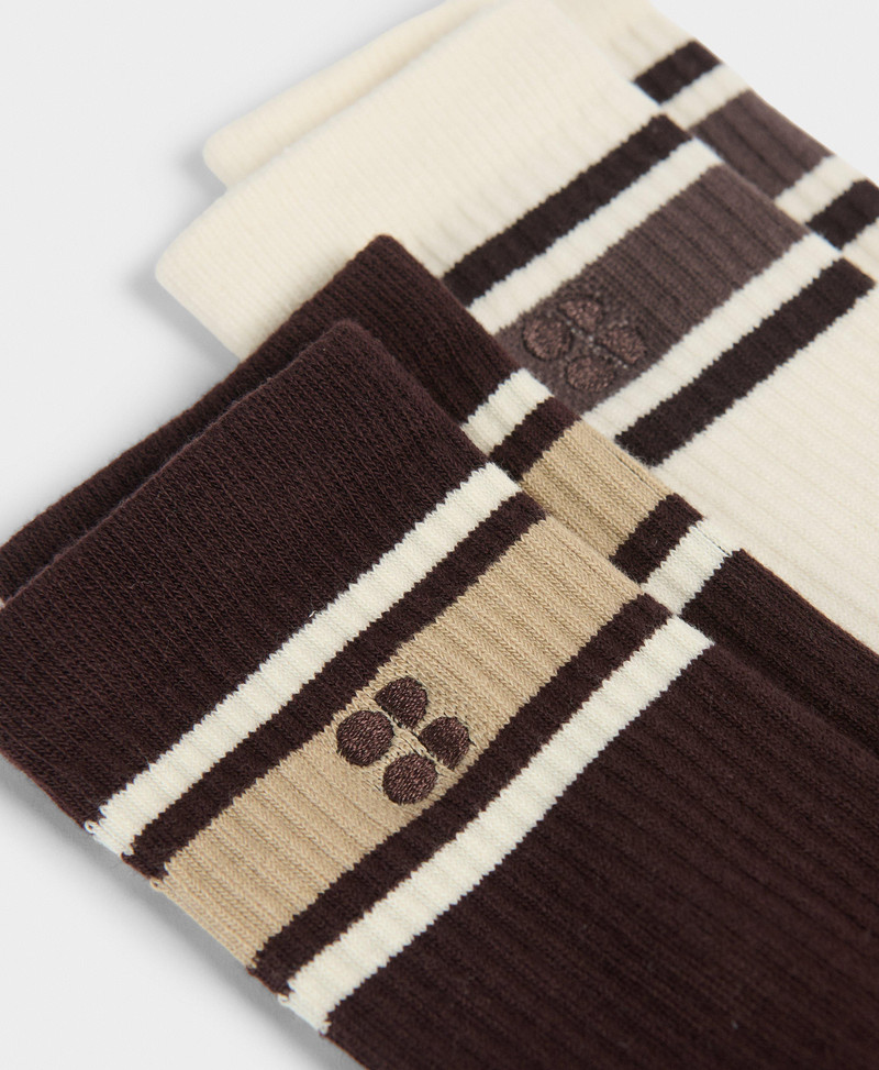 Lifestyle Ribbed Crew Sock 2 Pack 3